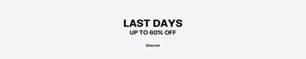 SALE - LAST DAYS