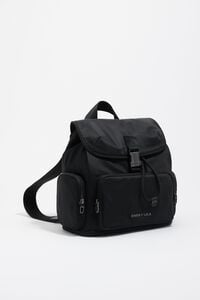 Medium black nylon Pocket backpack