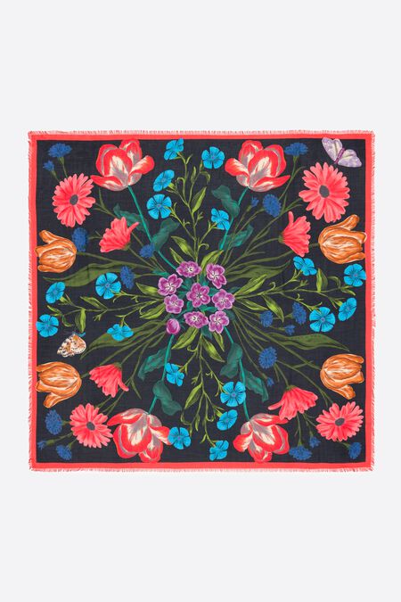 Noir Botanica No. 1 Lightweight Shawl