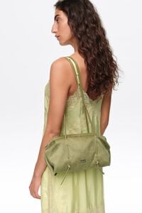 Green fur Lolita bag