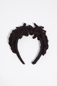 Diadema crochet chocolate