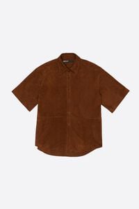 Caramel suede shirt