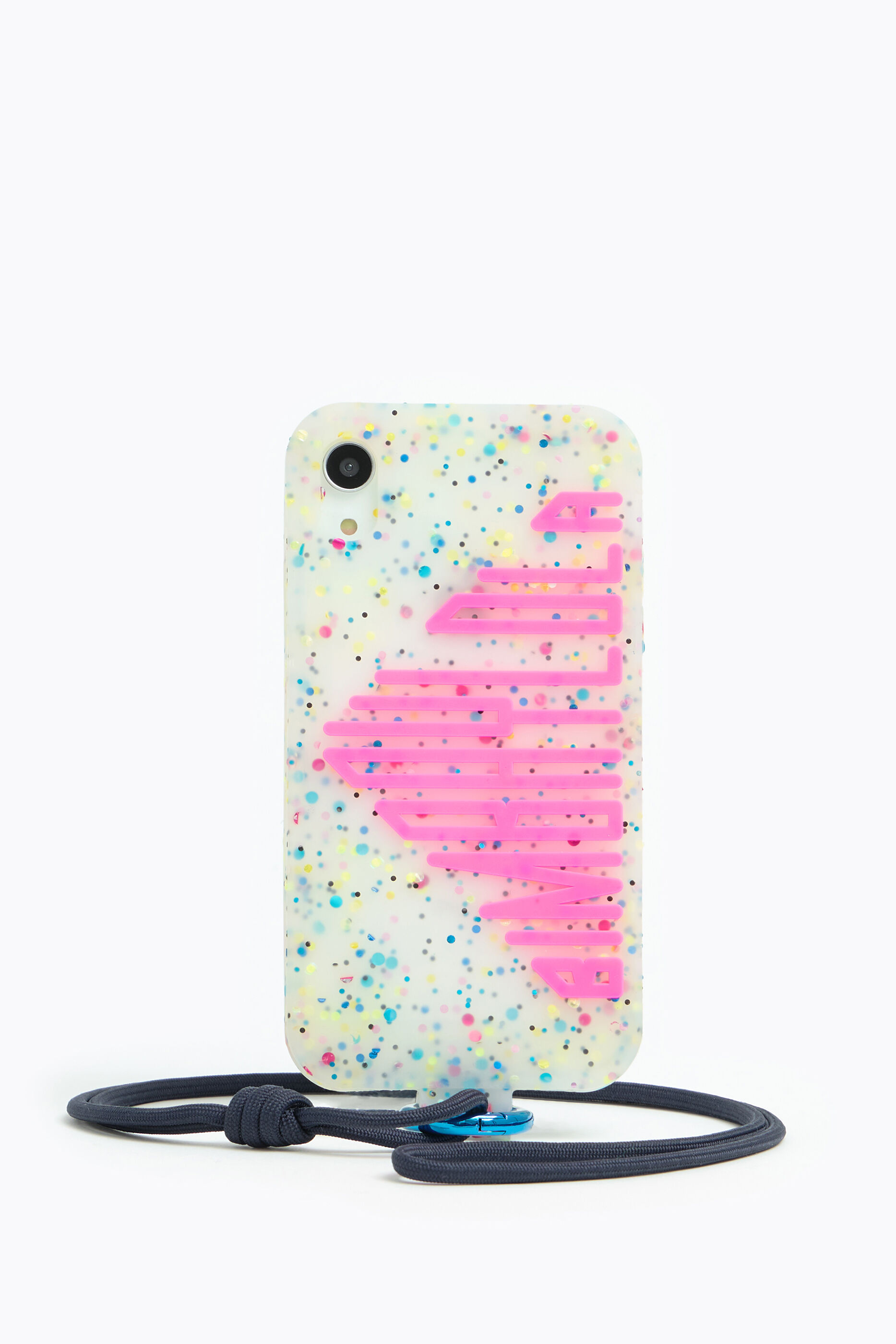 Funda iPhone XR confeti rosa