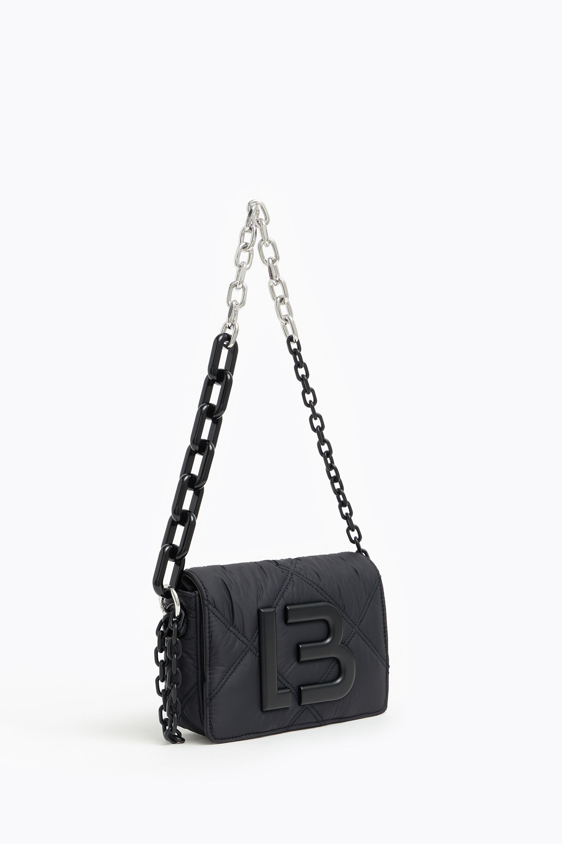 Bolso bandolera XS nylon acolchado negro