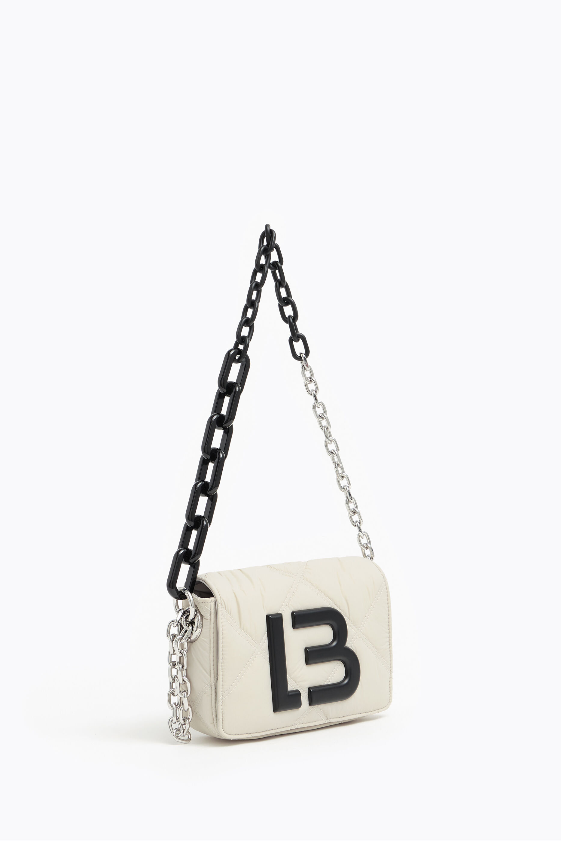 Bolso bandolera XS nylon acolchado piedra