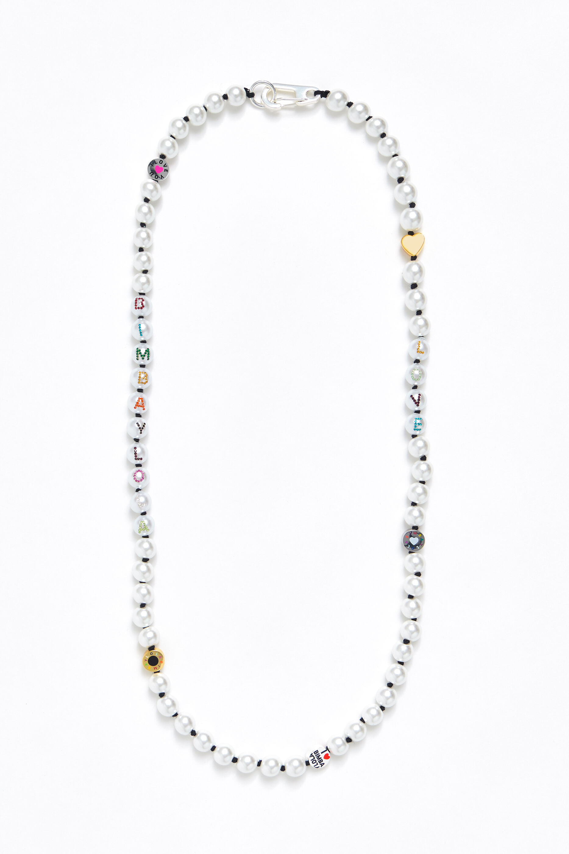 Collar largo perlas Logo-Transfer