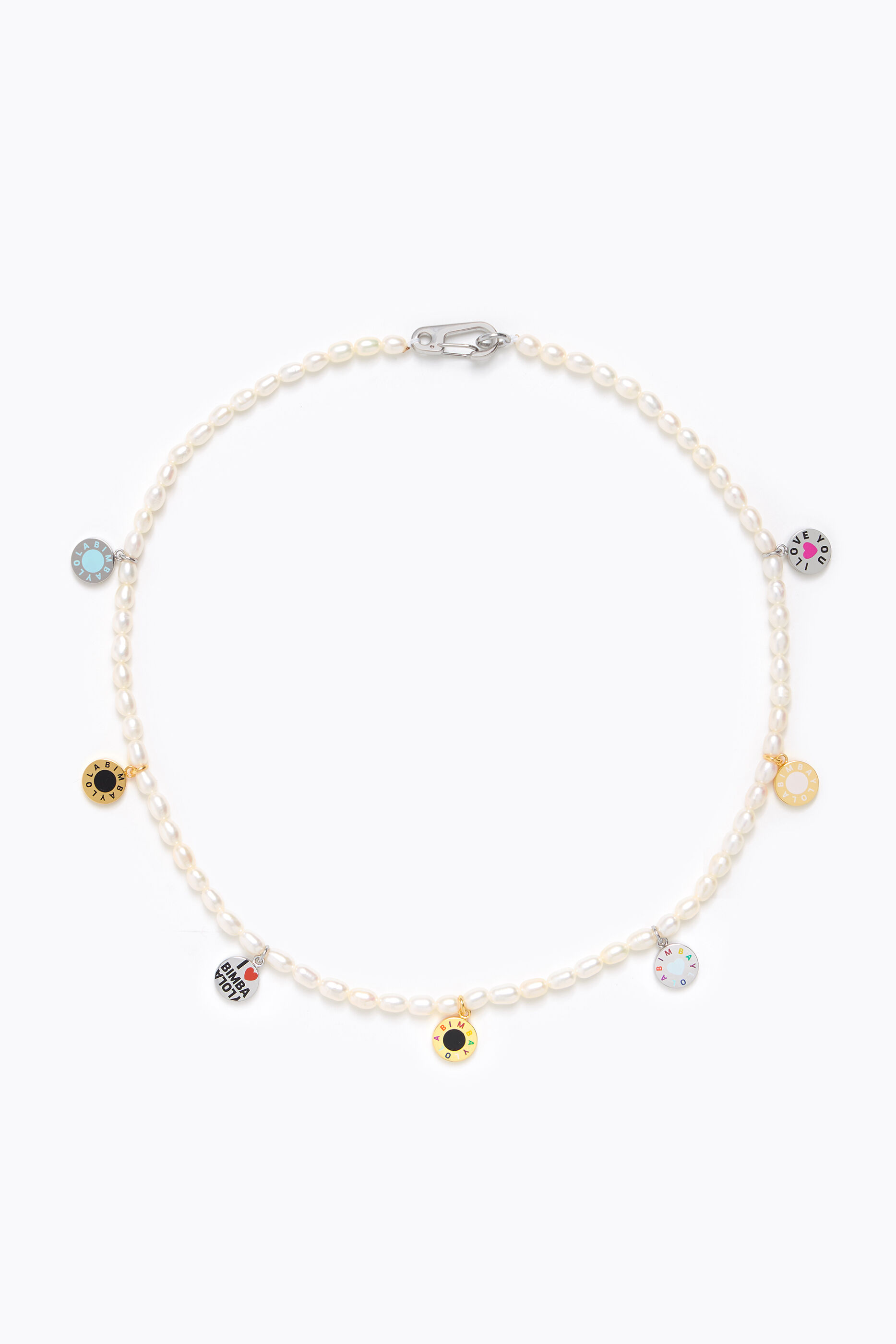 Collar corto perlas mini Logo-Transfer