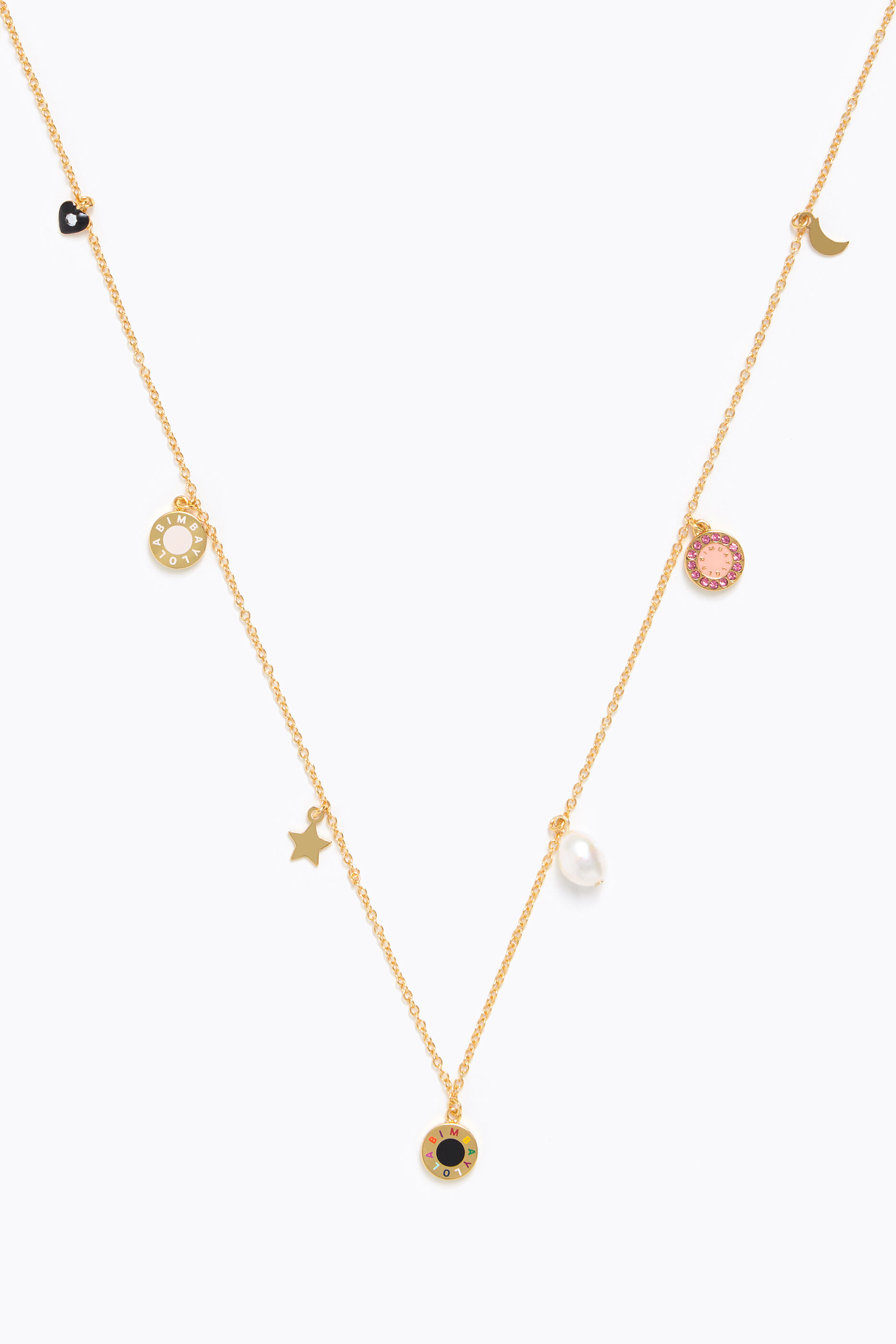 Collar cadena piezas Logo-Transfer dorado