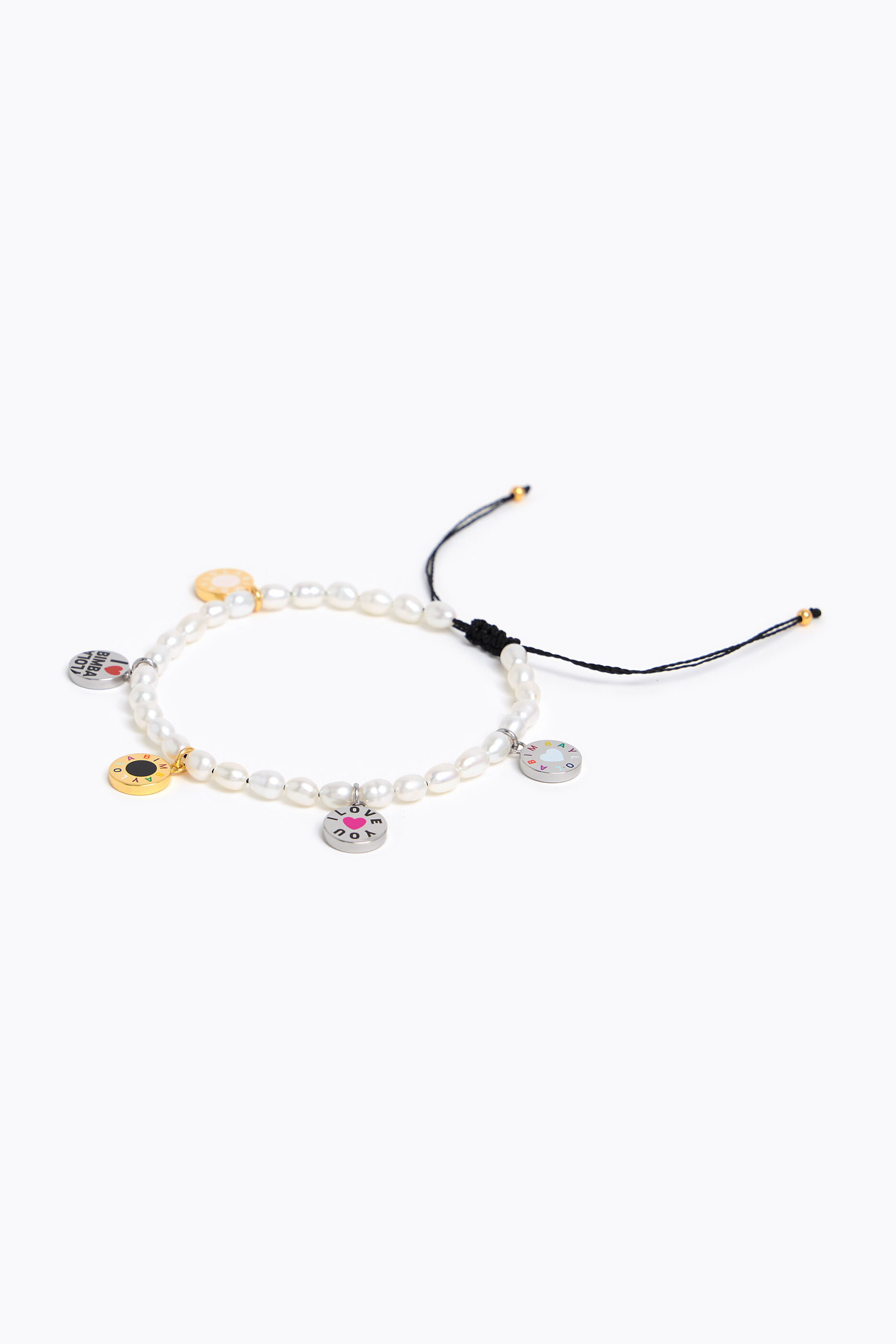 Pulsera perlas mini Logo-Transfer