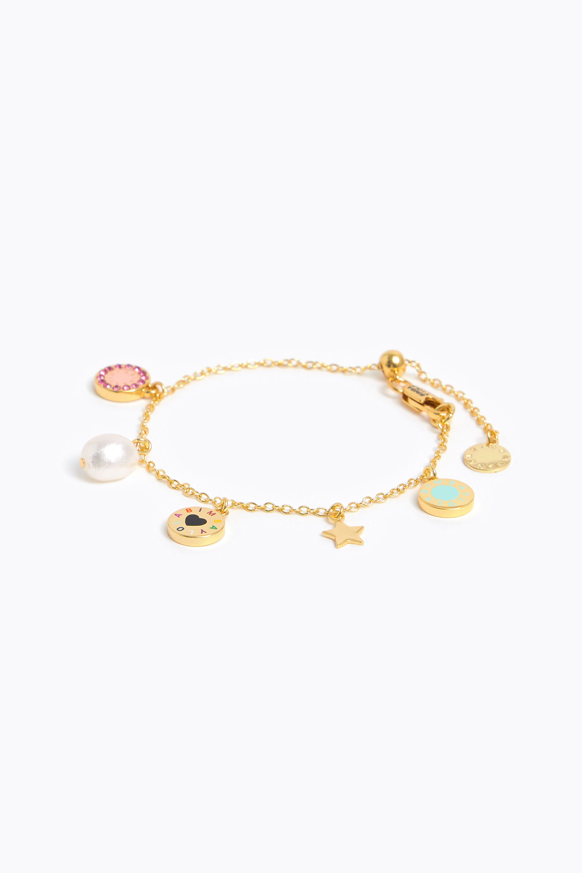 Pulsera cadena Logo-Transfer dorada