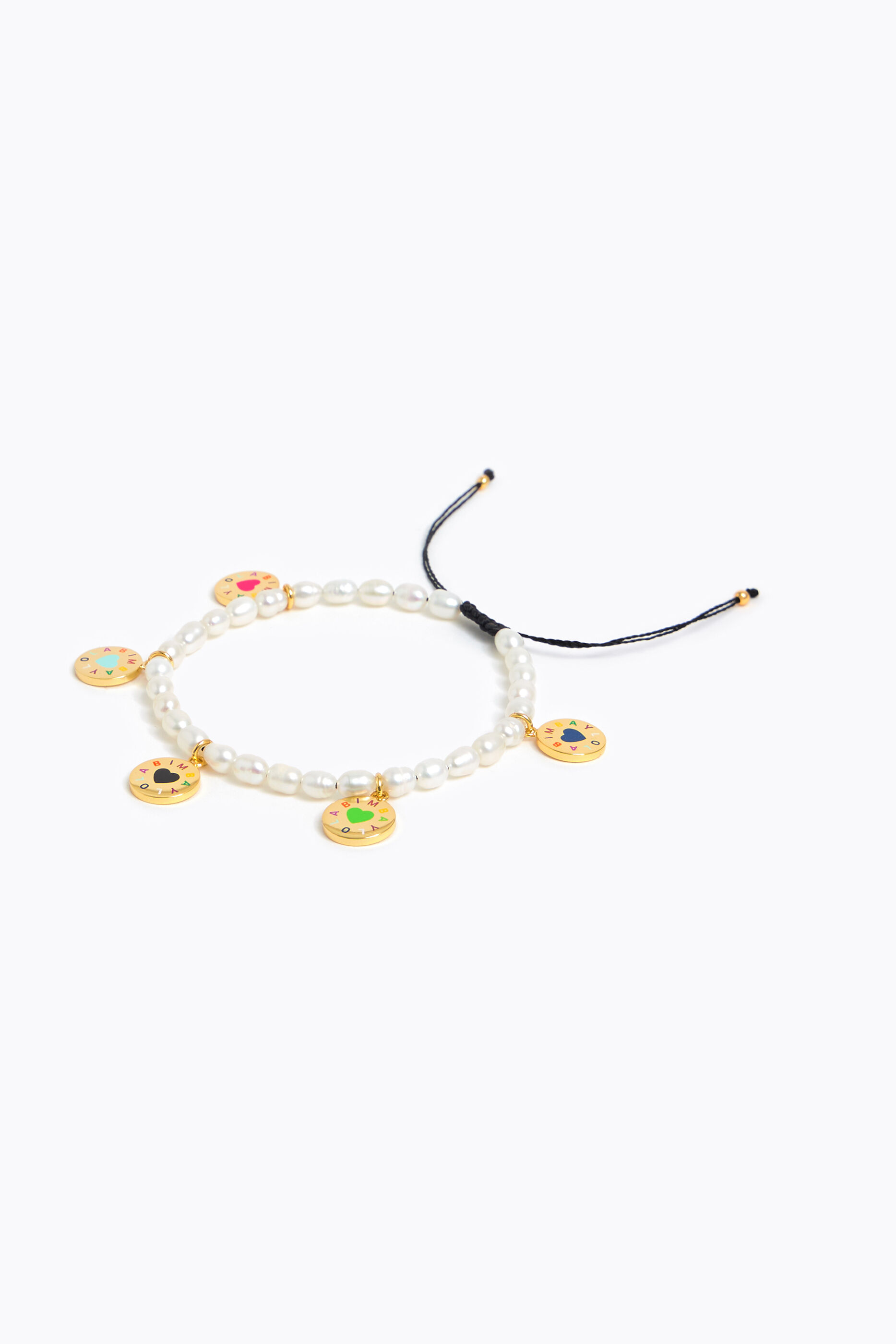 Pulsera perlas Logo-Transfer