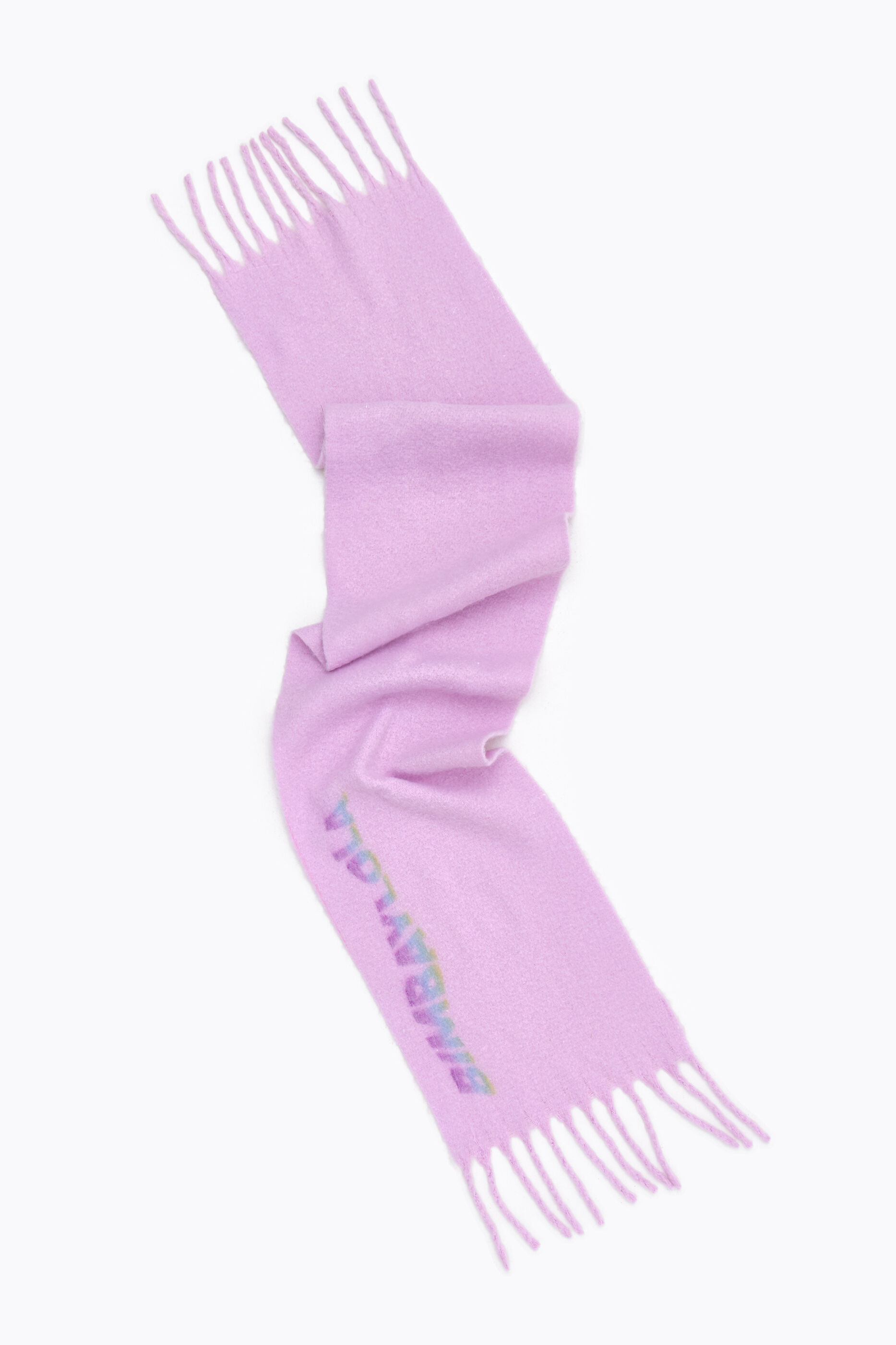 Bufanda logo multicolor rosa