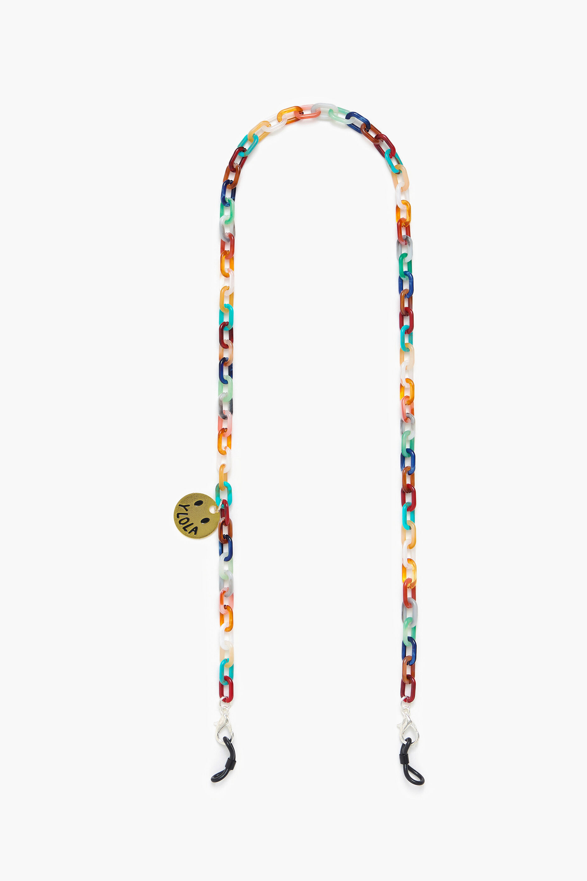 Cadena gafas y mascarilla multicolor