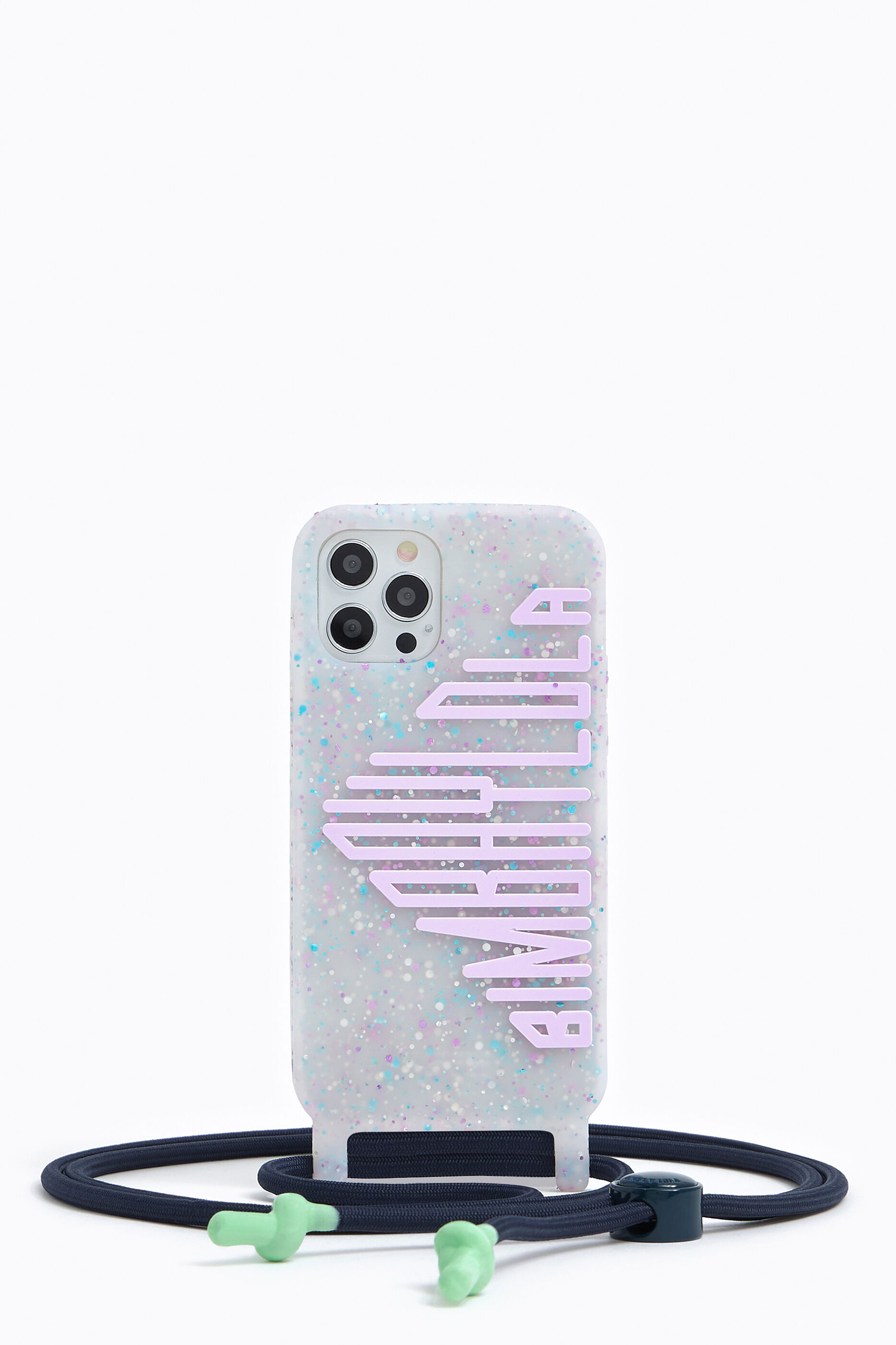 Funda iPhone 12 y 12 Pro confeti lila
