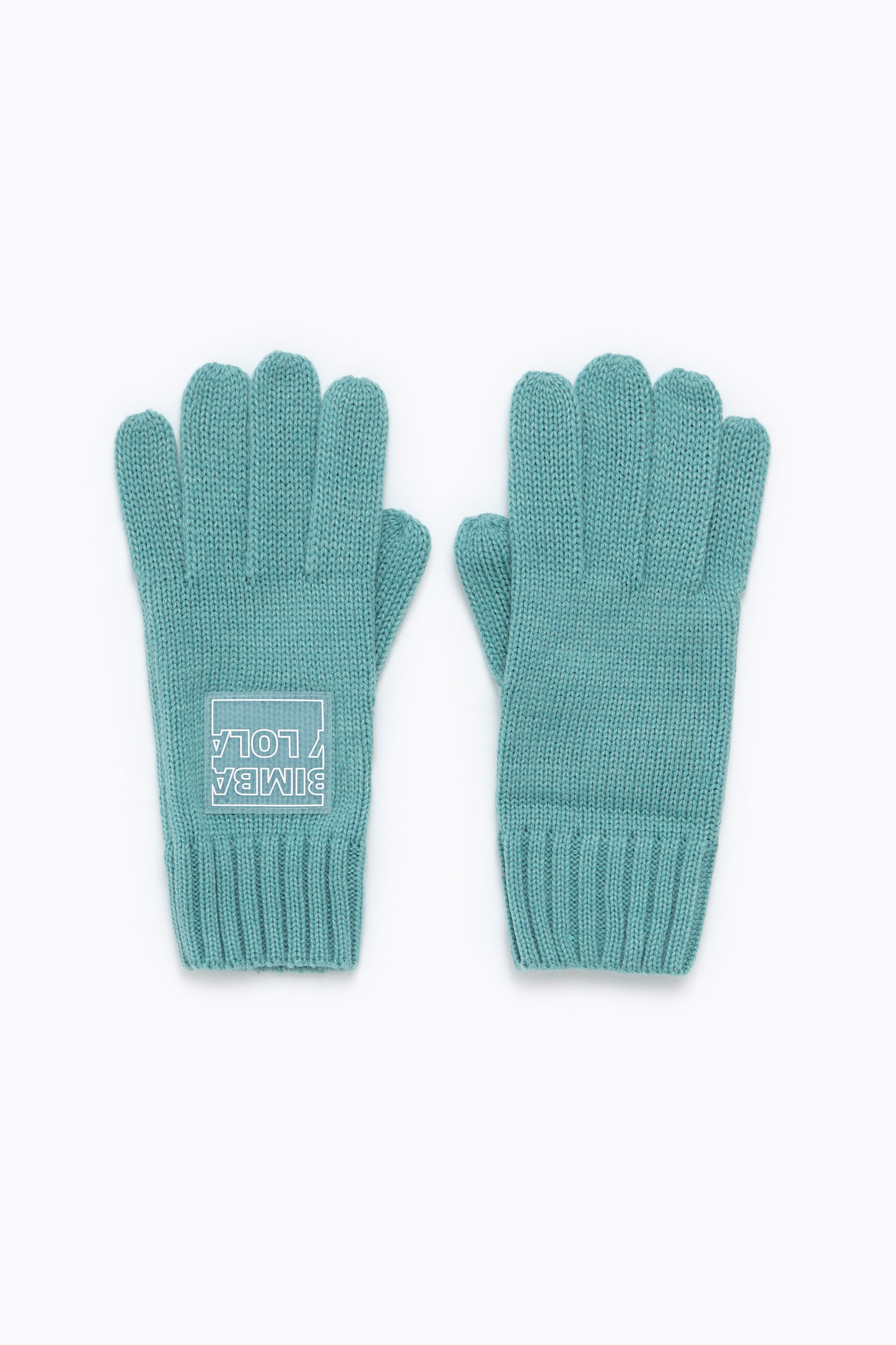 Guantes punto turquesa