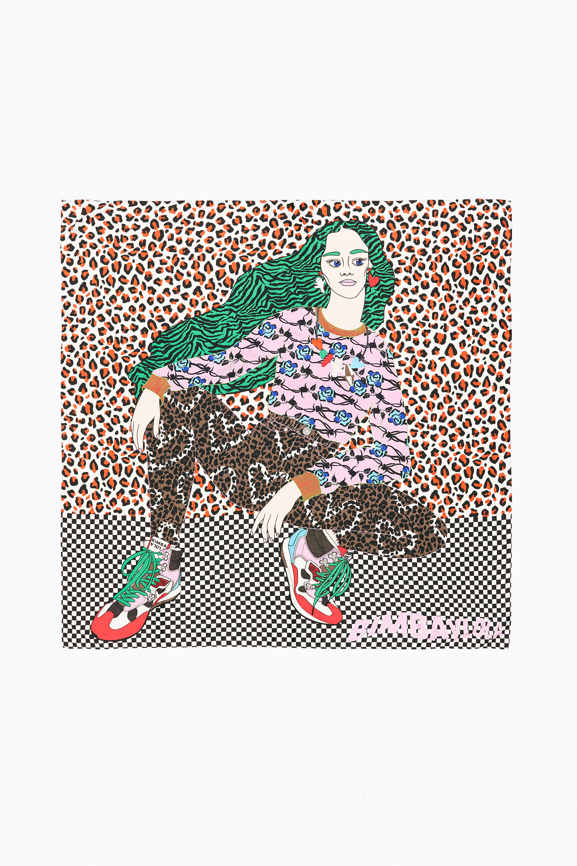 Pa&ntilde;uelo chica raver blanco