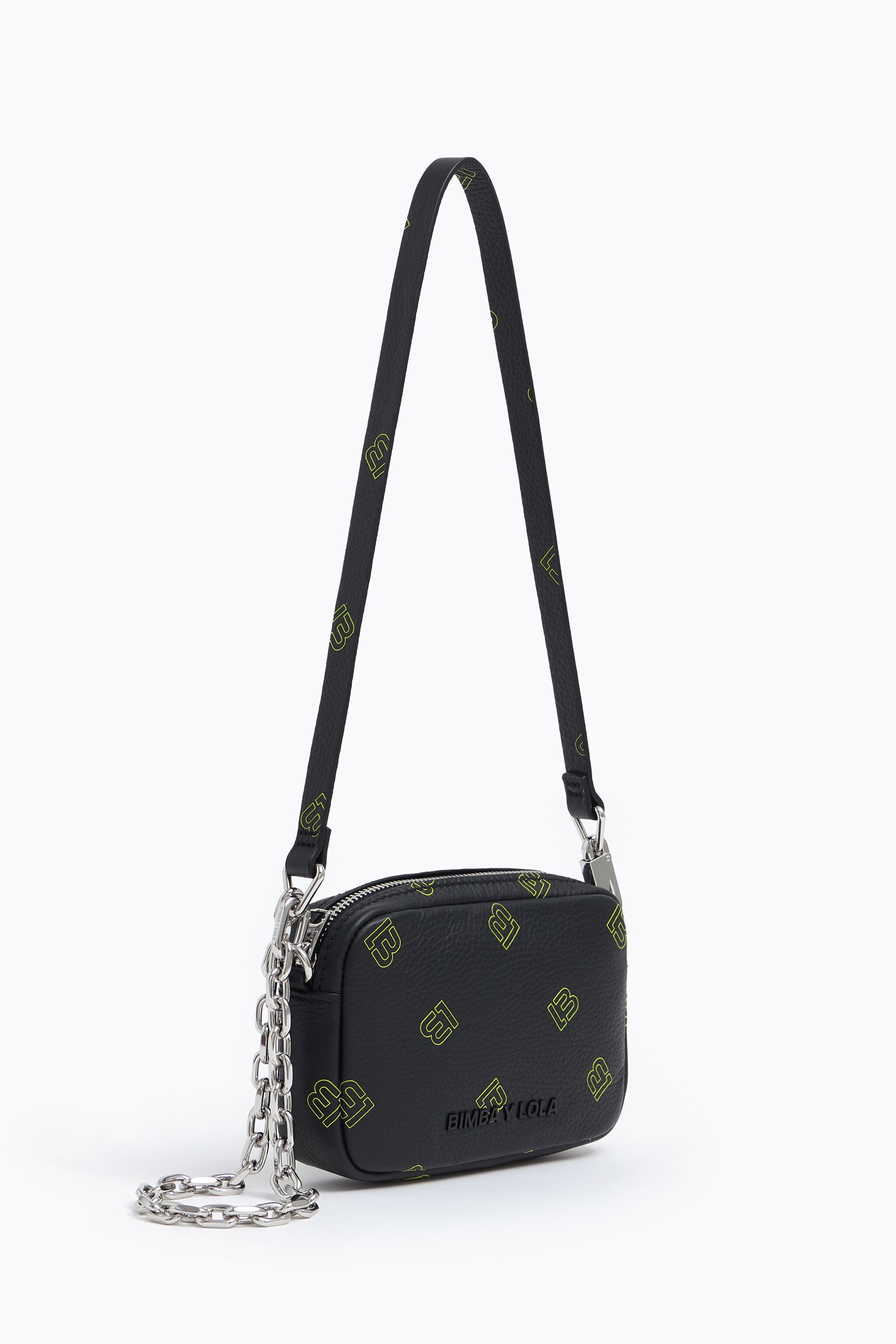 Minibolso piel negro