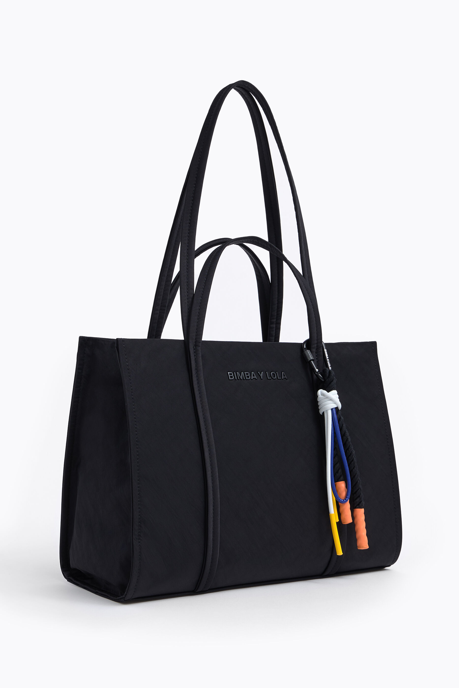Bolso shopper L nylon negro