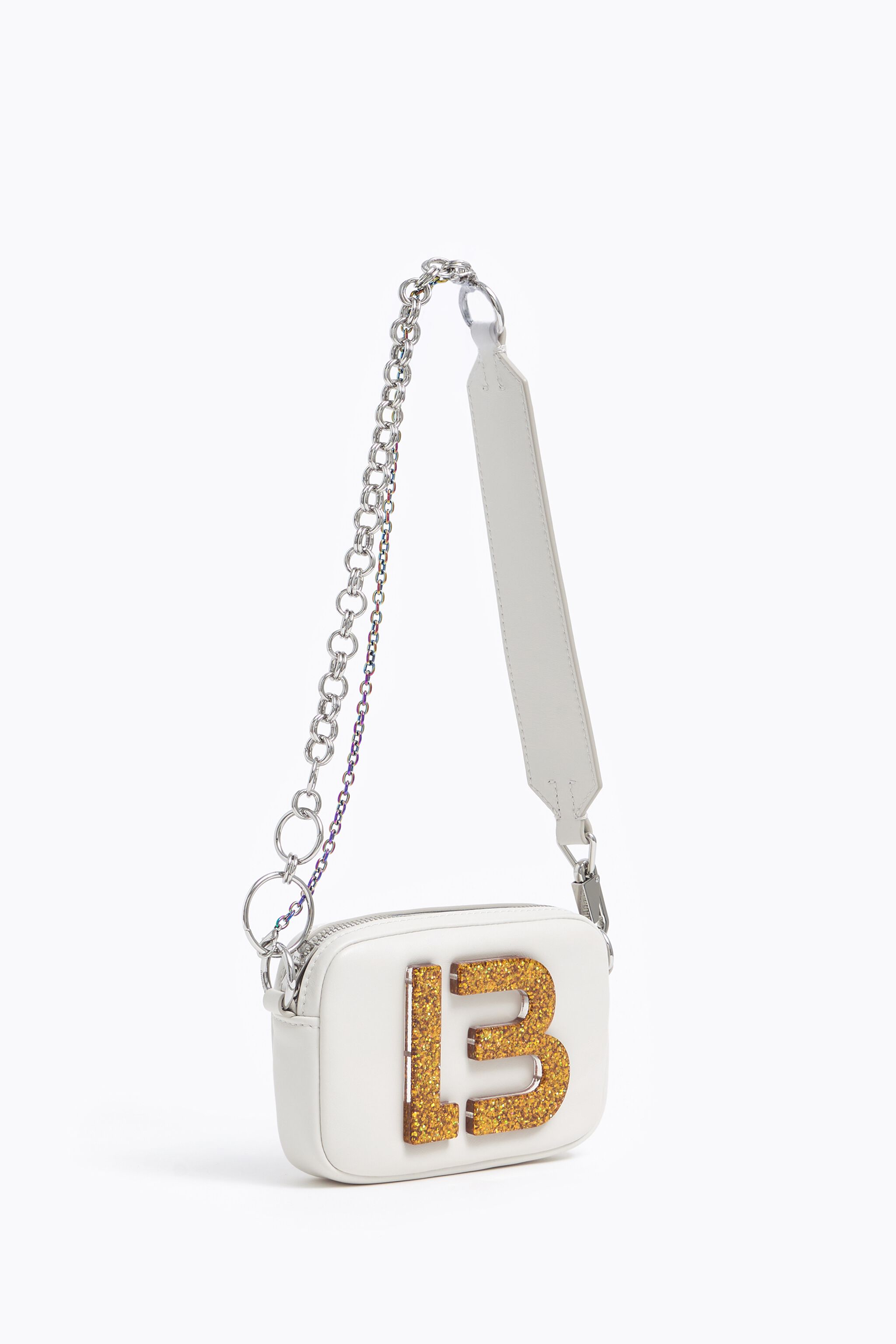 Minibolso piel blanco