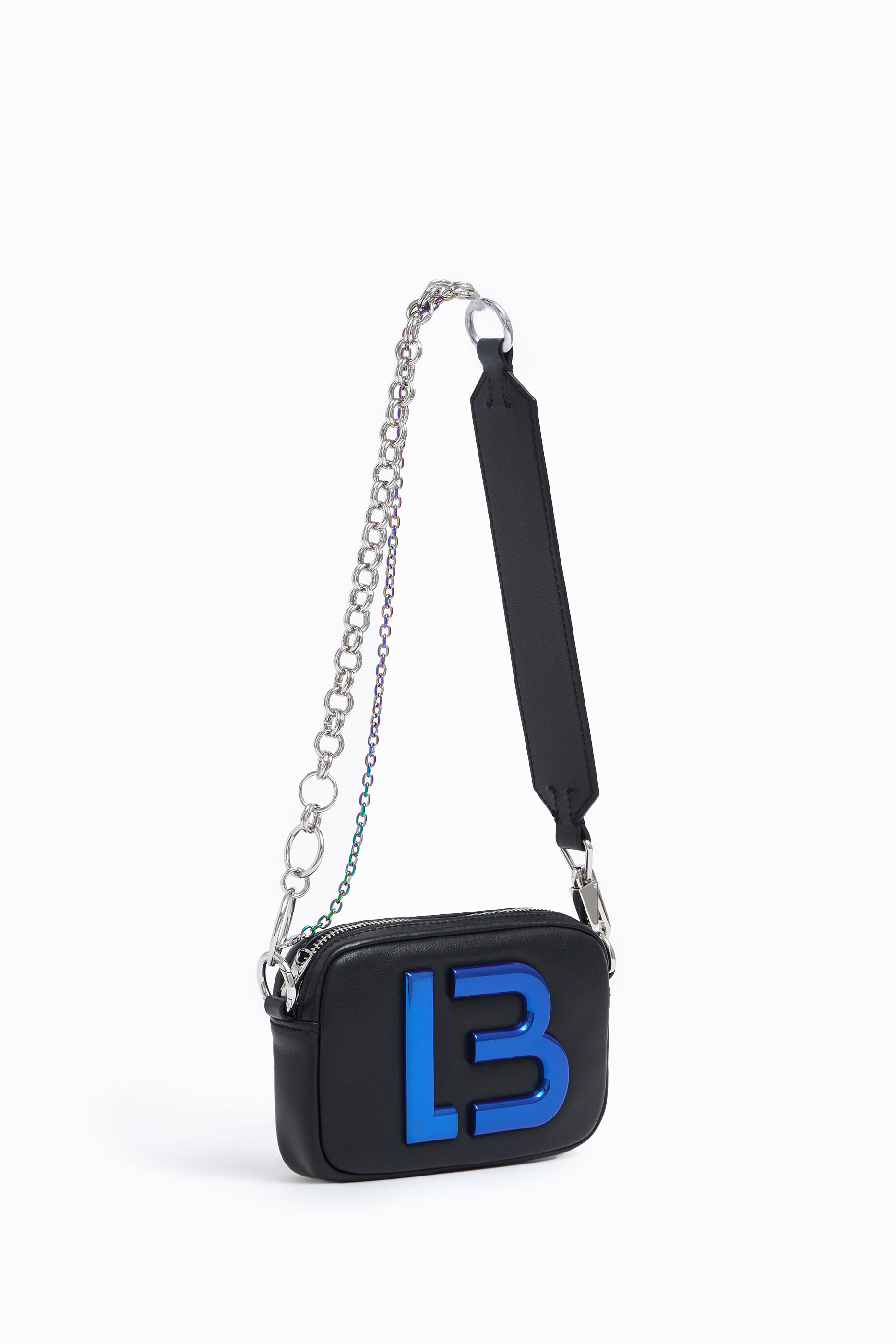 Minibolso piel negro