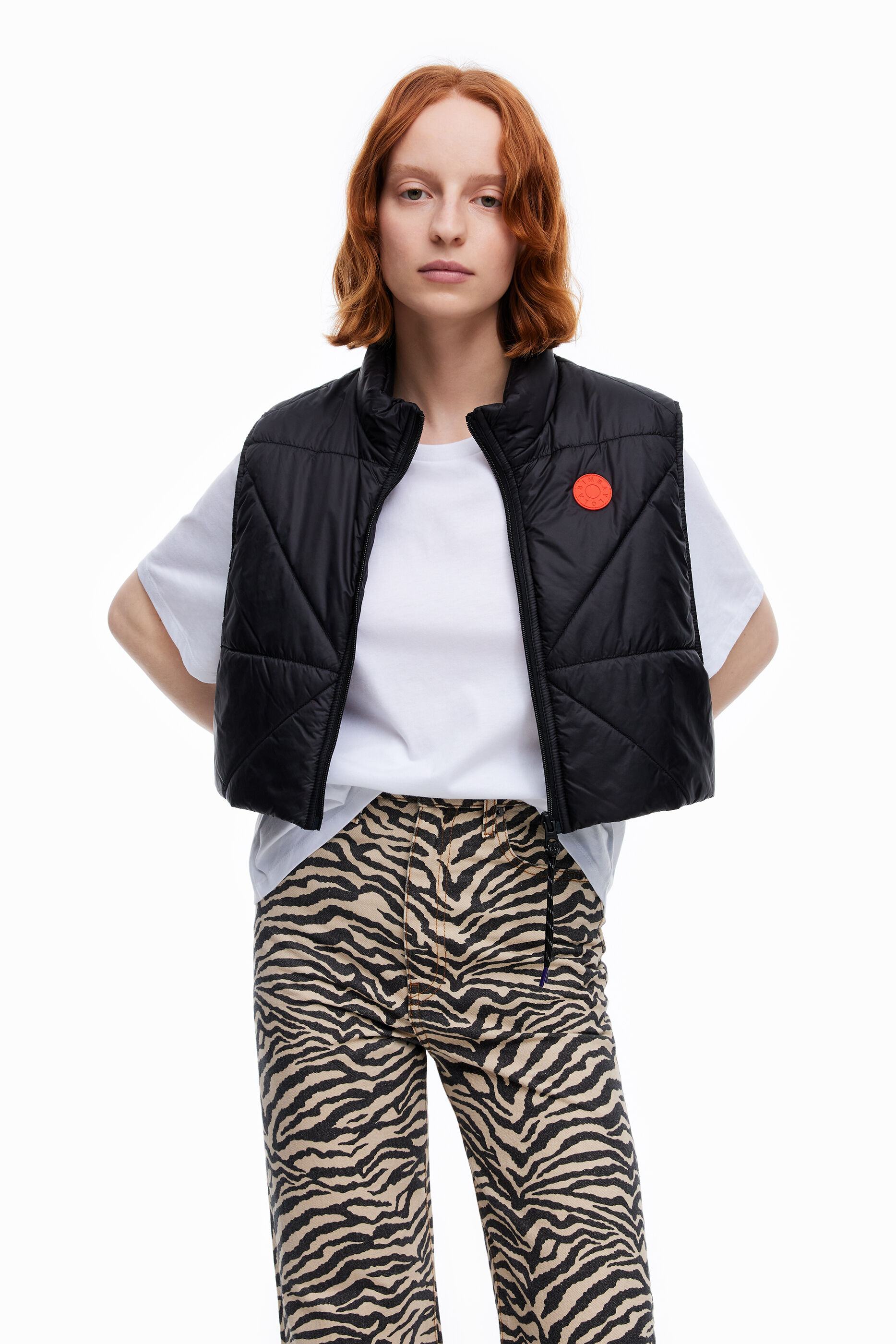 Chaleco acolchado negro