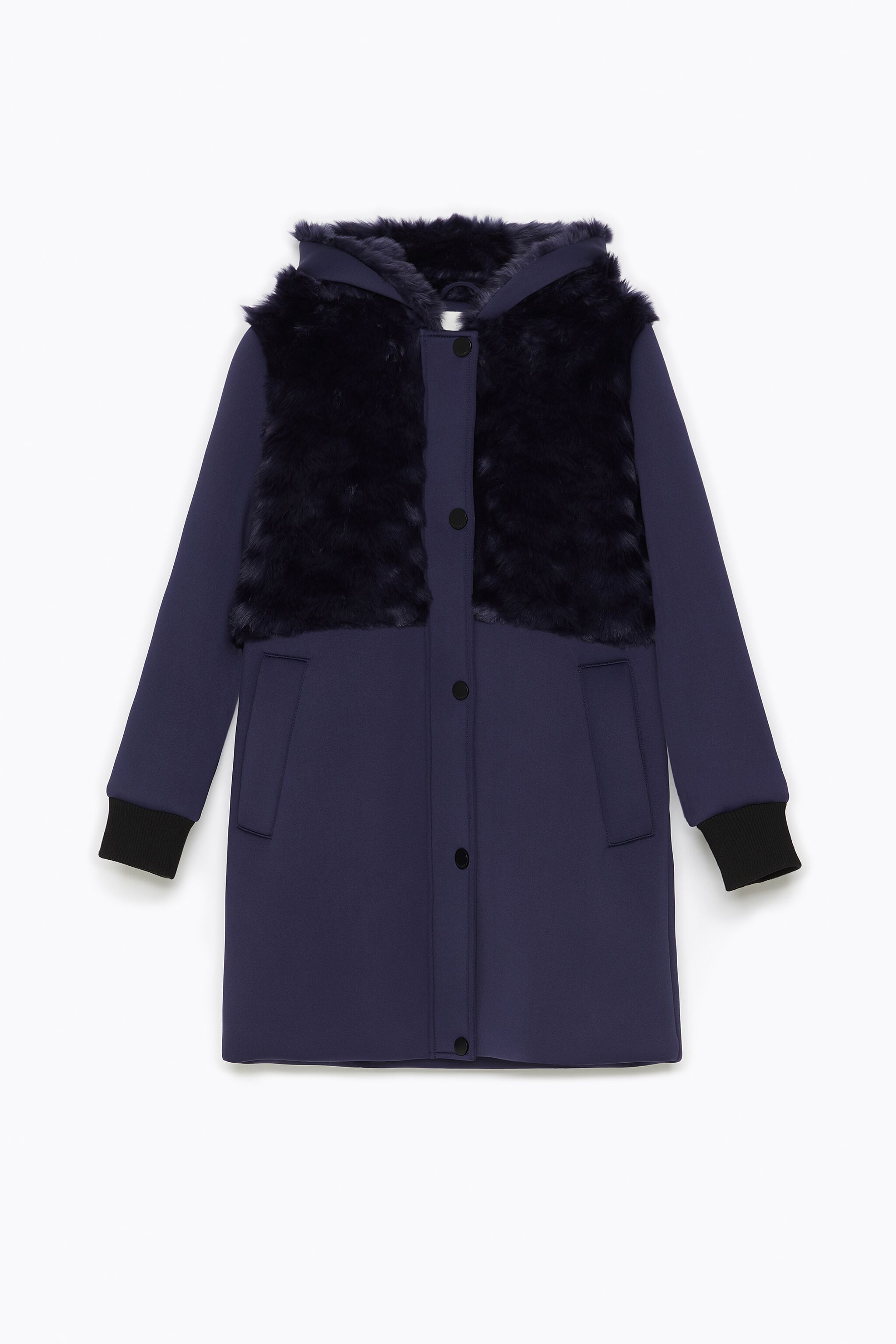 Abrigo pelo azul