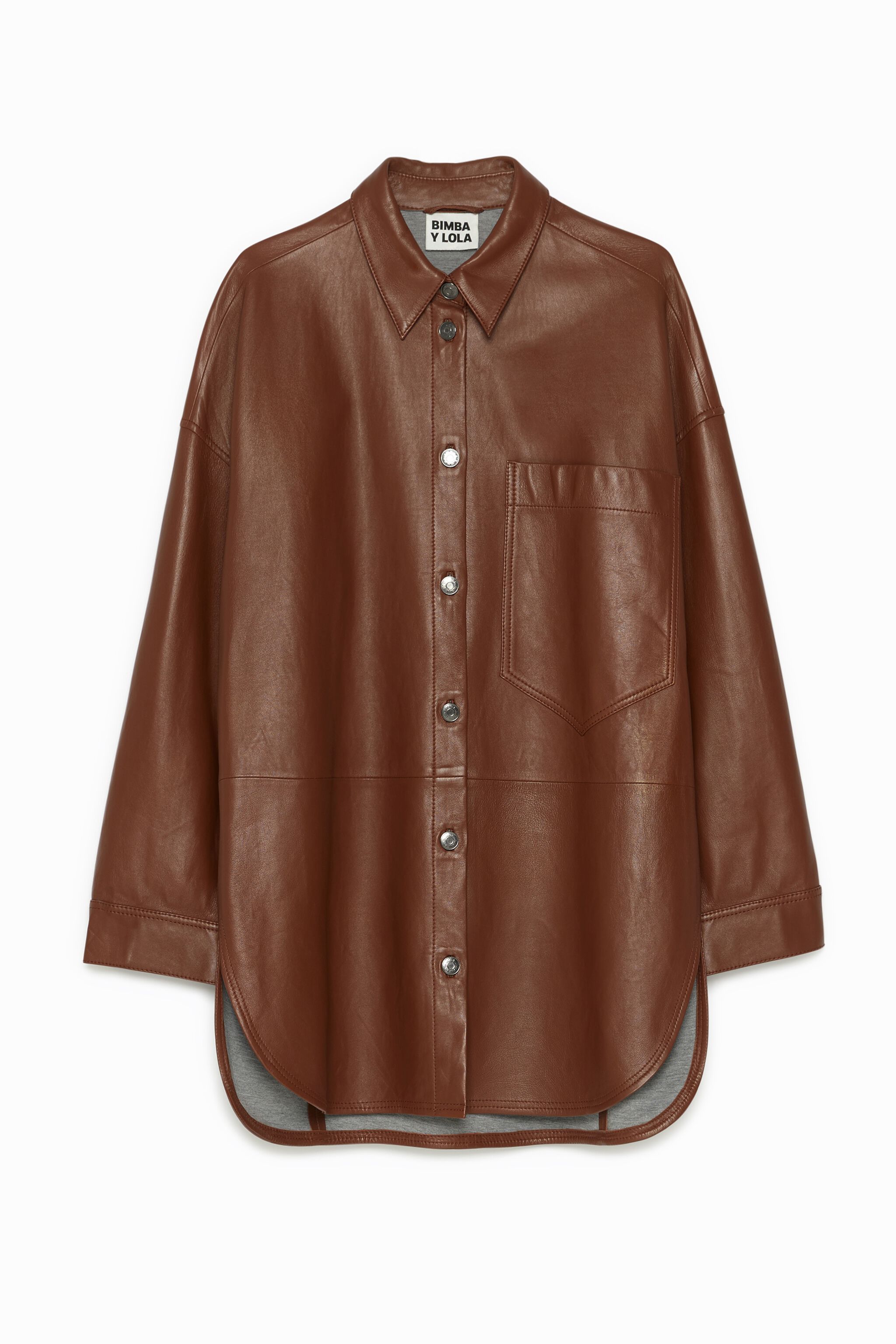 Sobrecamisa piel cognac
