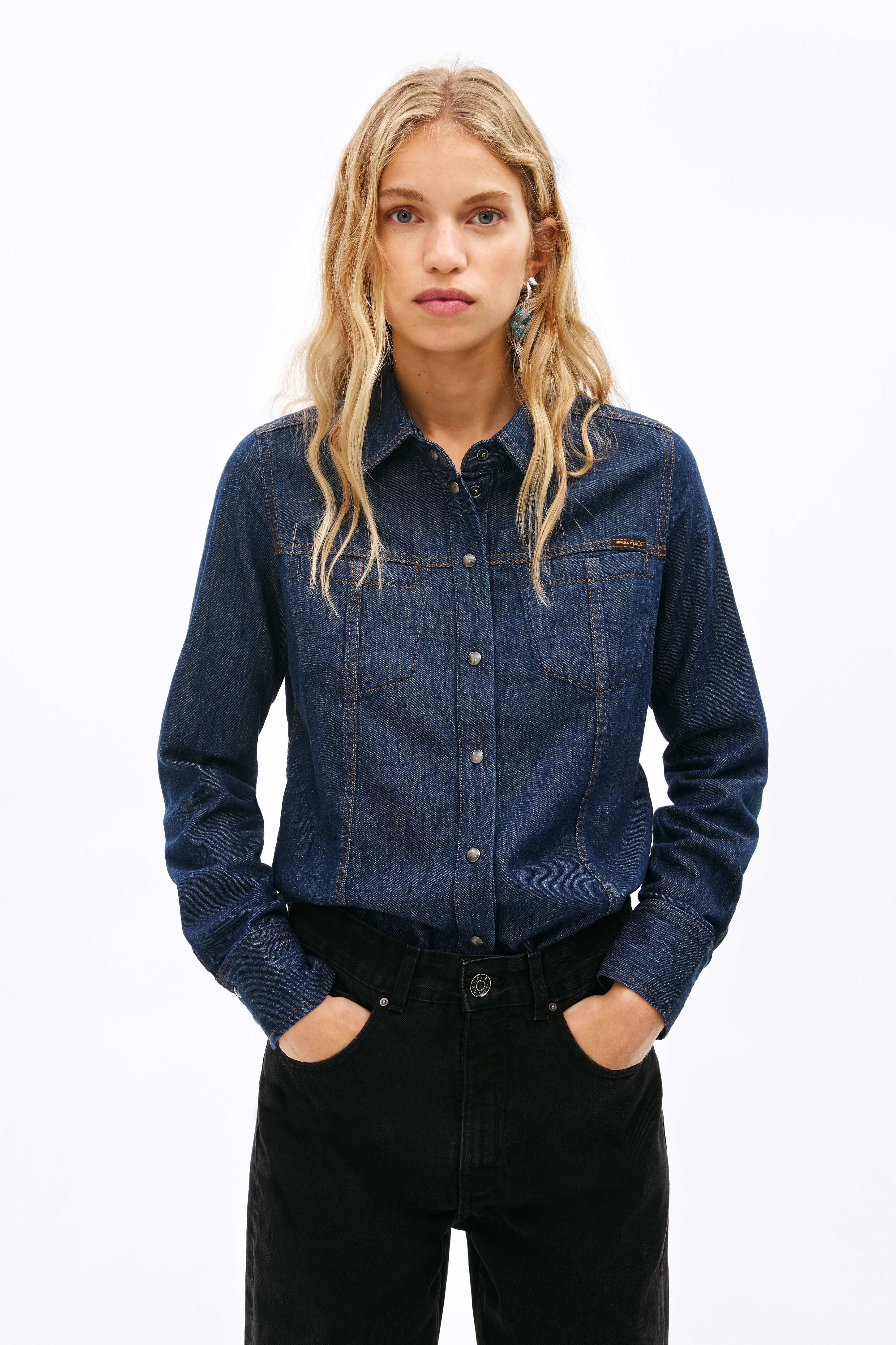 Camisa vaquera ajustada