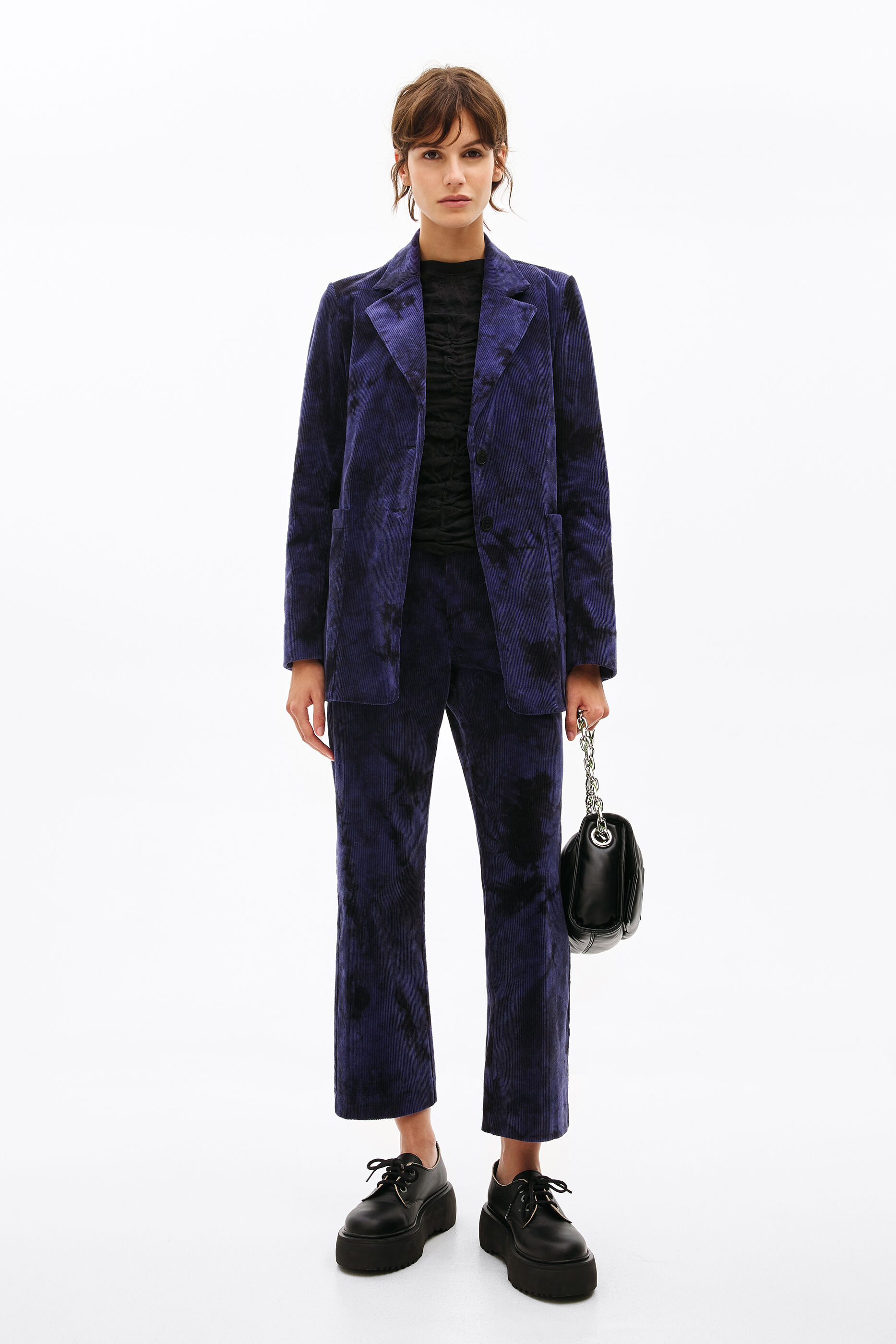 Blazer pana tie-dye morada