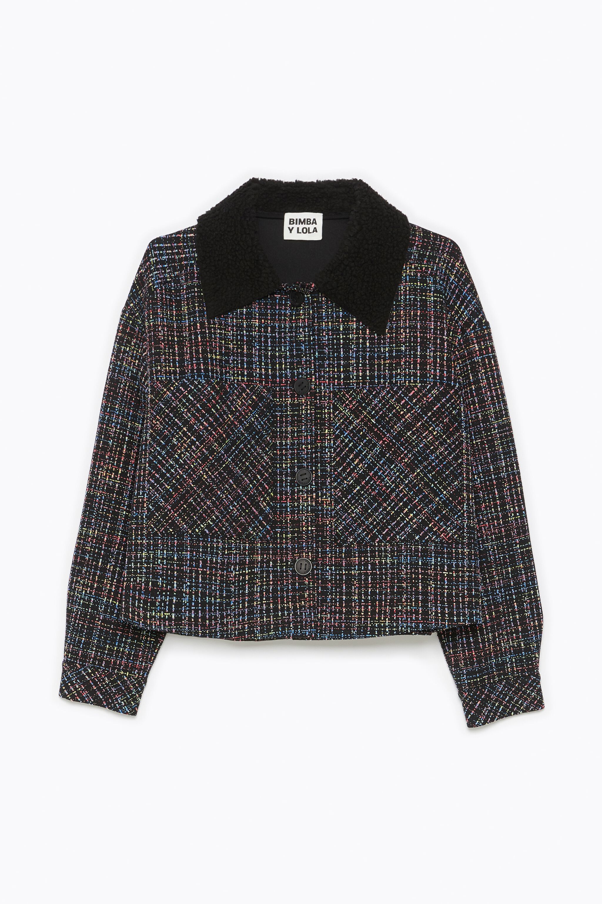 Chaqueta punto negra