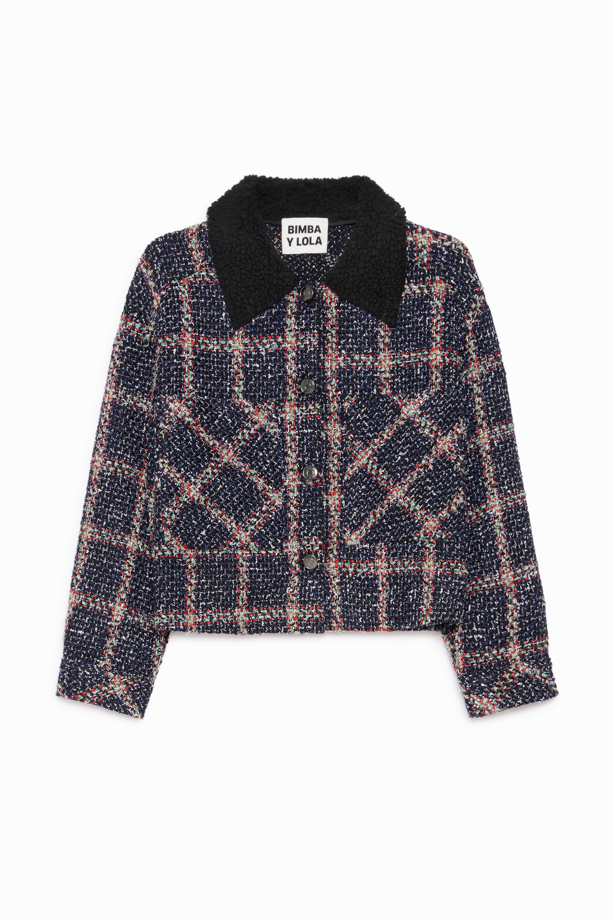 Chaqueta cuadros marino