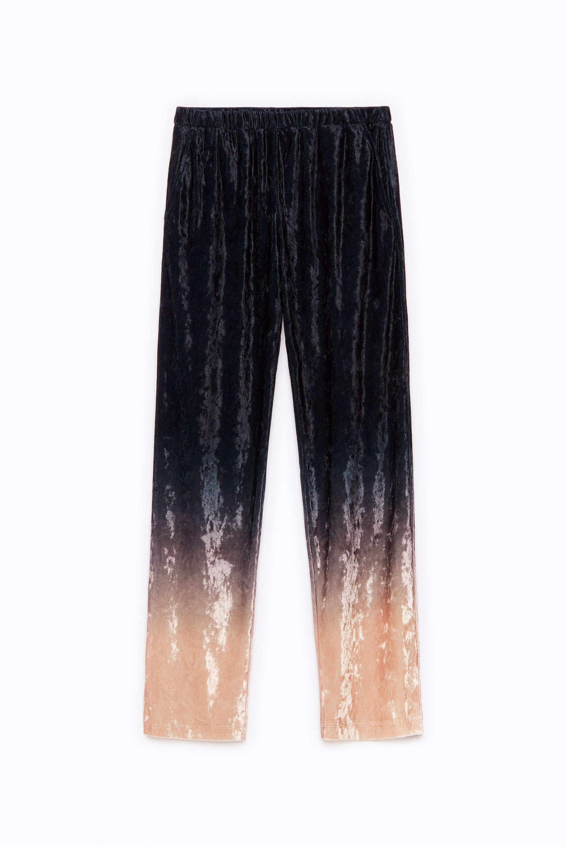 Pantal&oacute;n jogger terciopelo degradado
