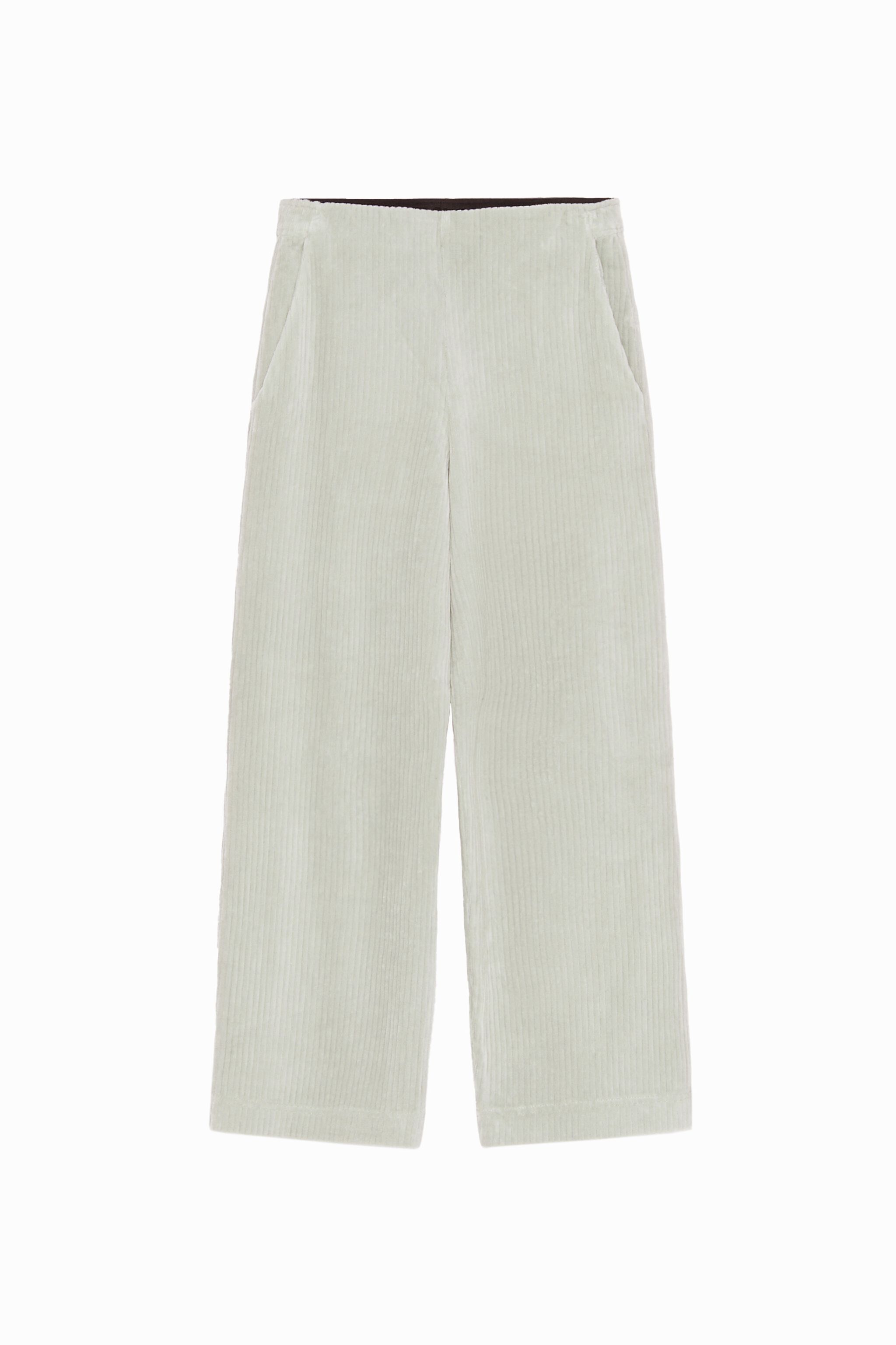 Pantal&oacute;n culotte pana verde