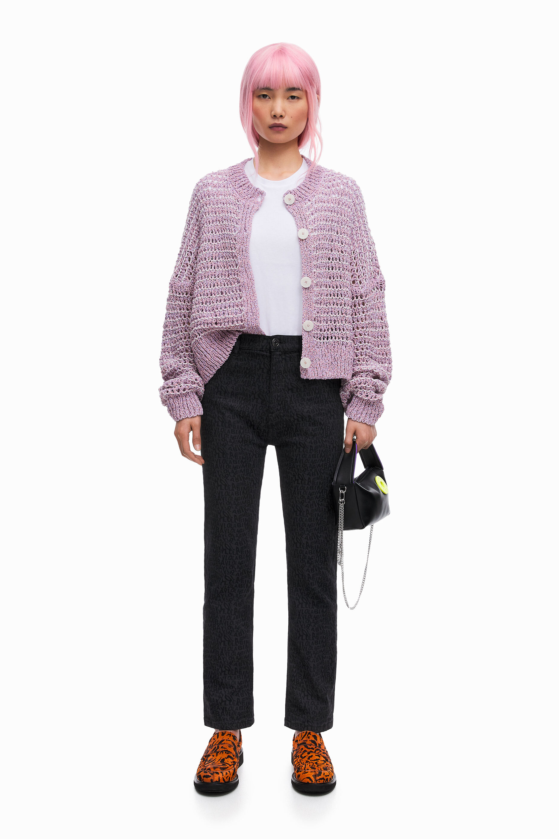 BOOTCUT- Vaquero Logo-Distorb negro