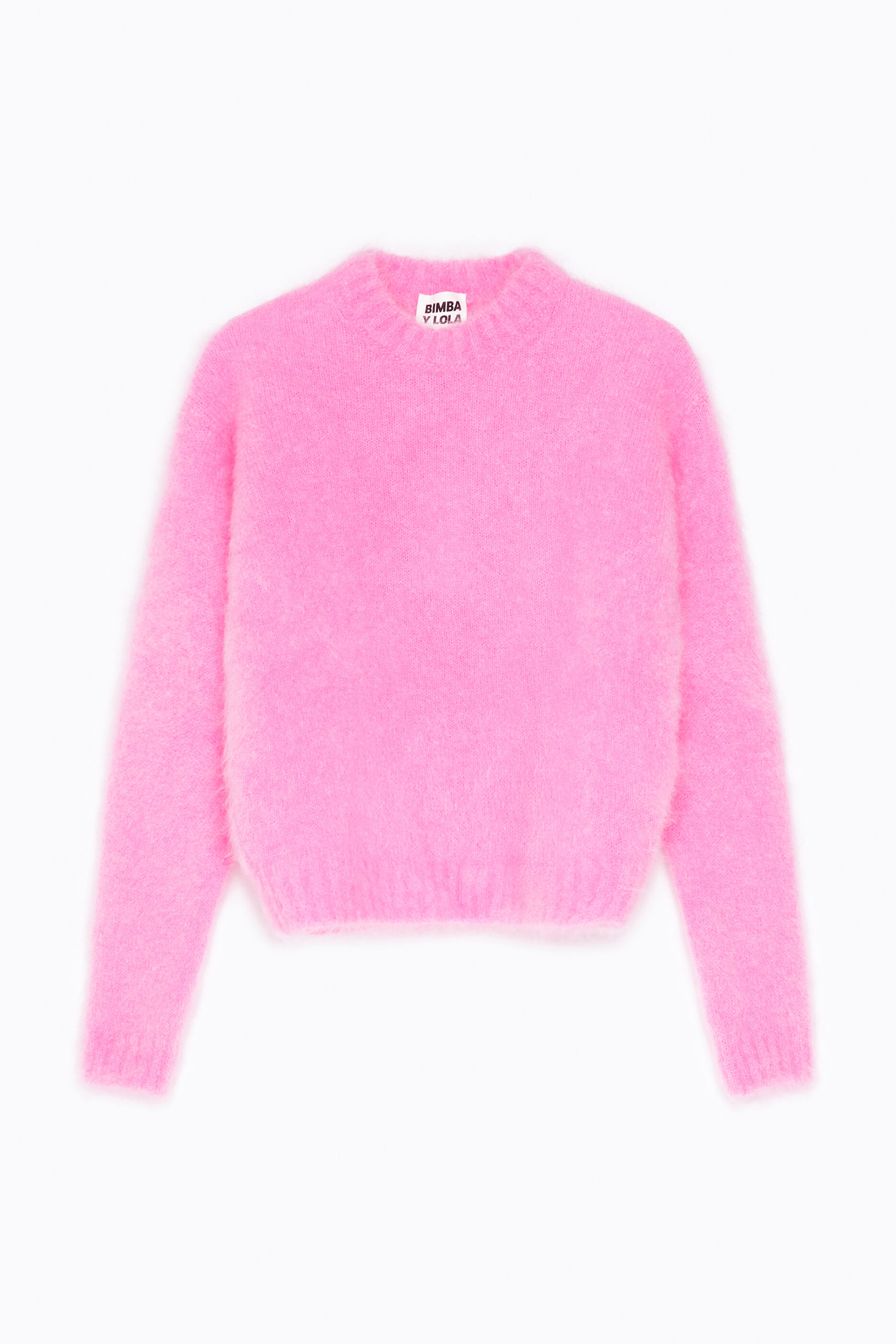 Jersey mohair rosa