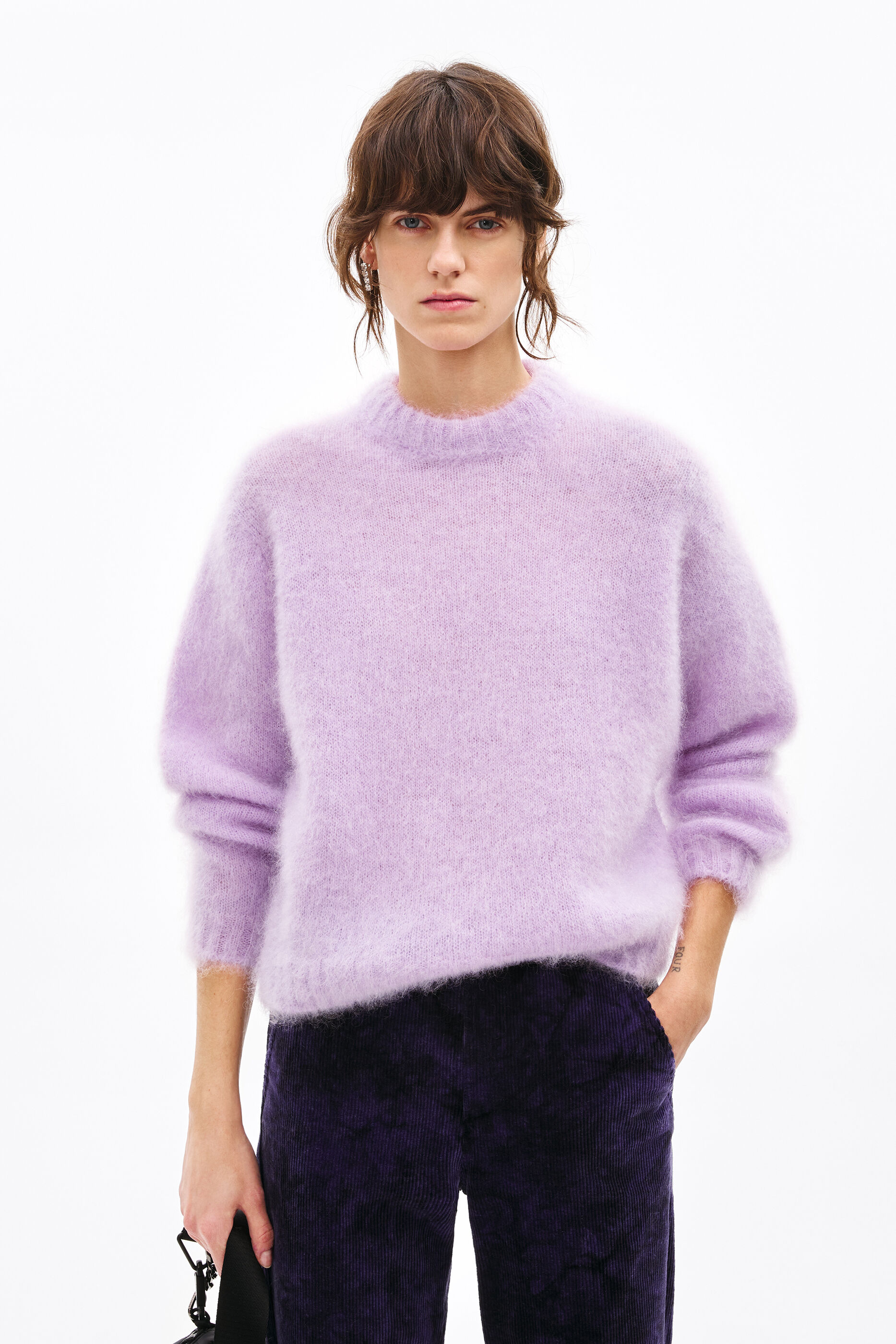 Jersey mohair lila