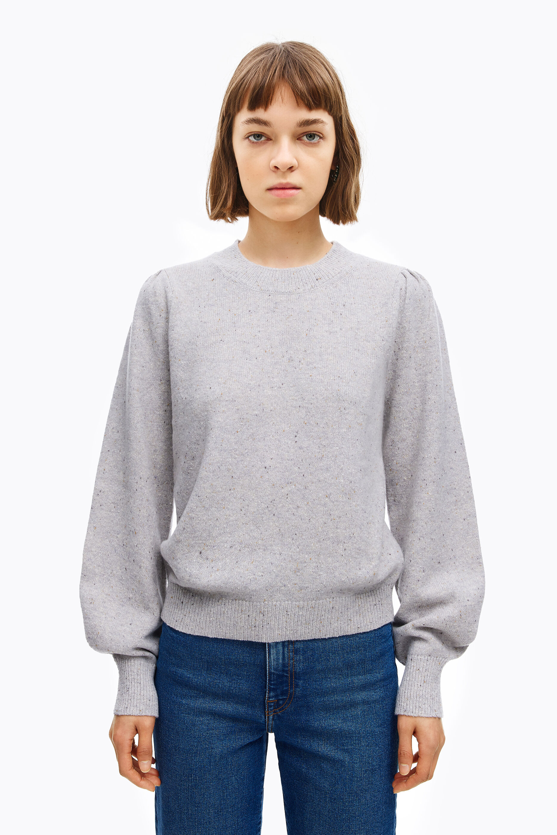 Jersey lana merino gris