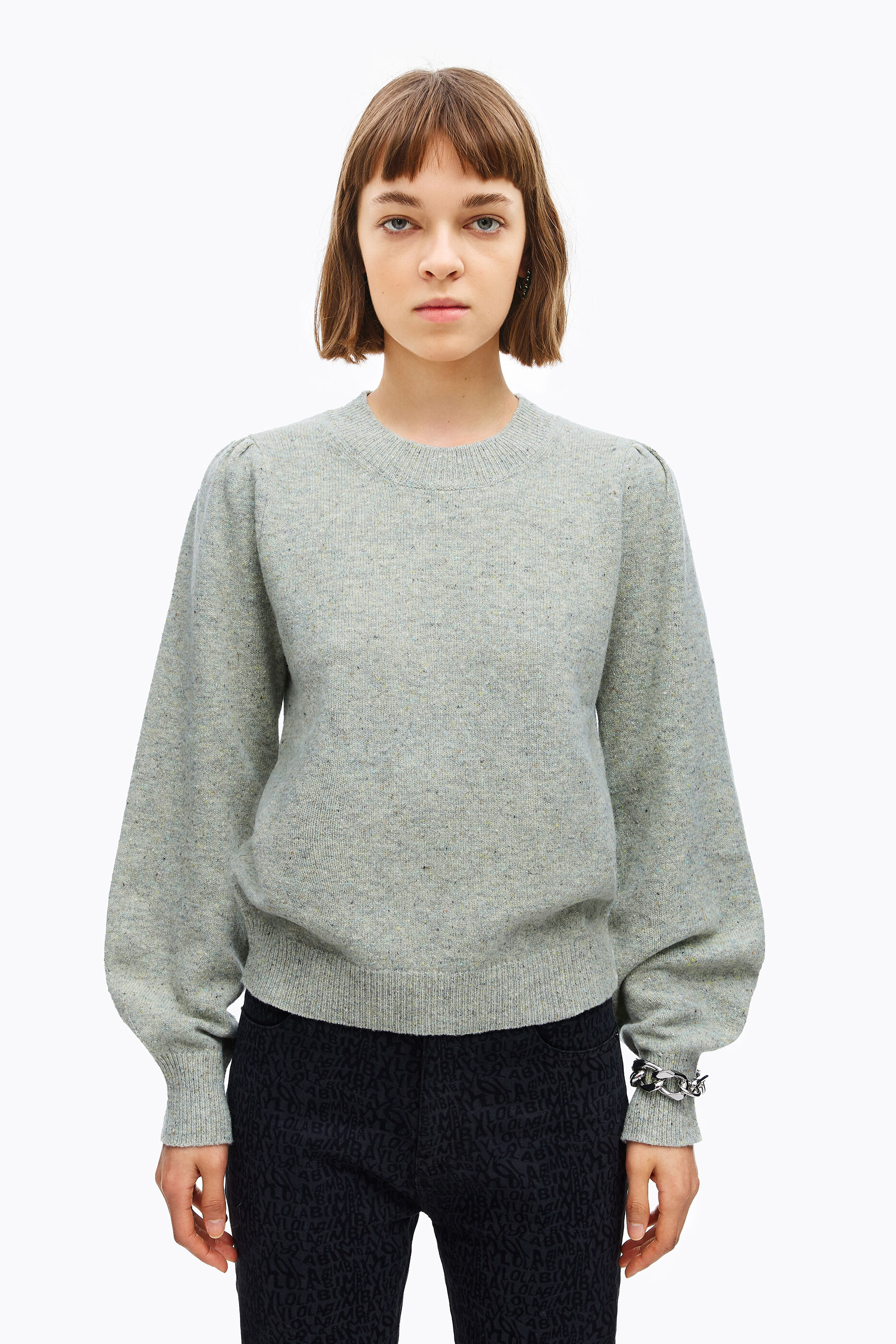 Jersey lana merina verde