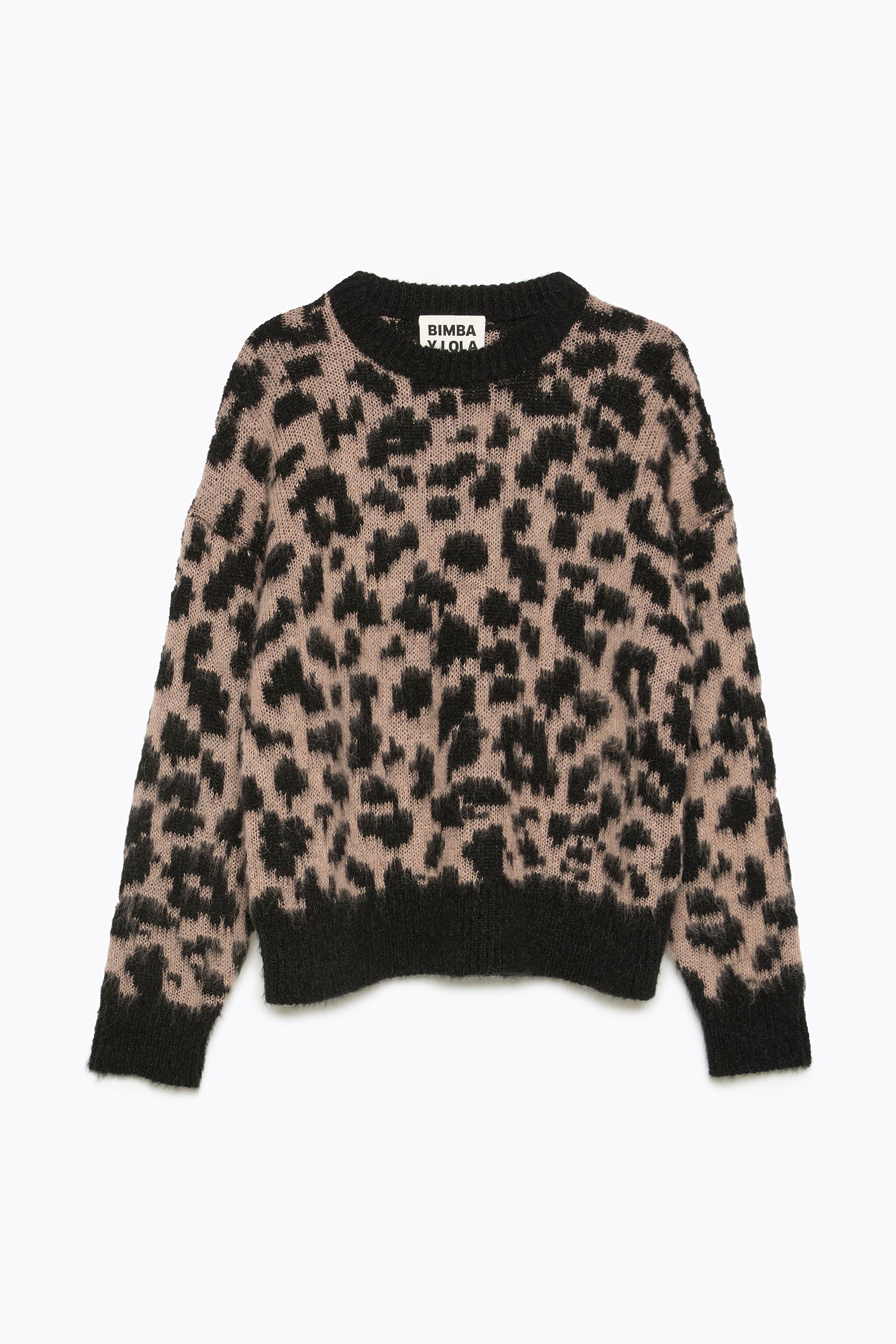 Jersey mohair Animal-Print