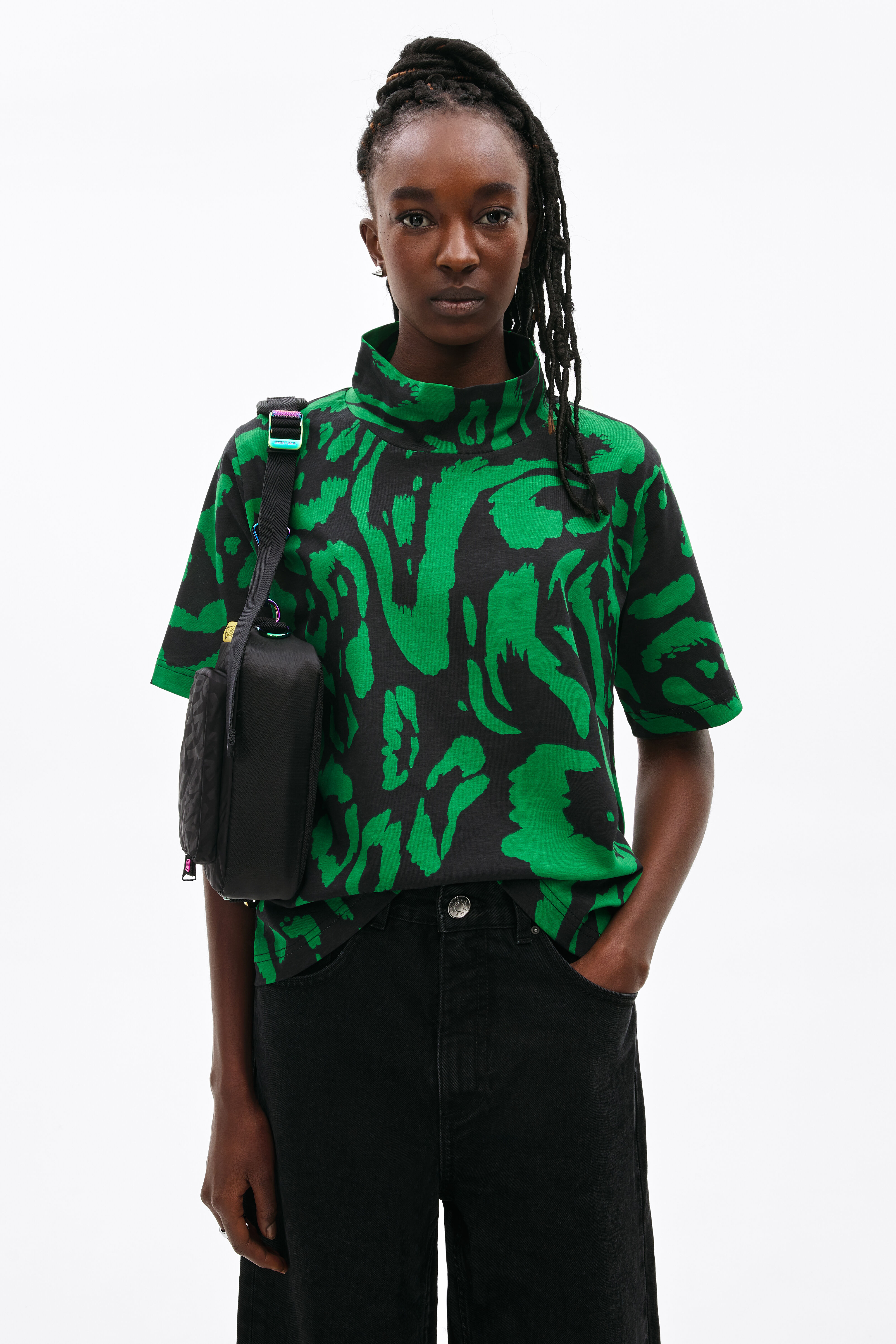 Top punto Liquid-Animal verde