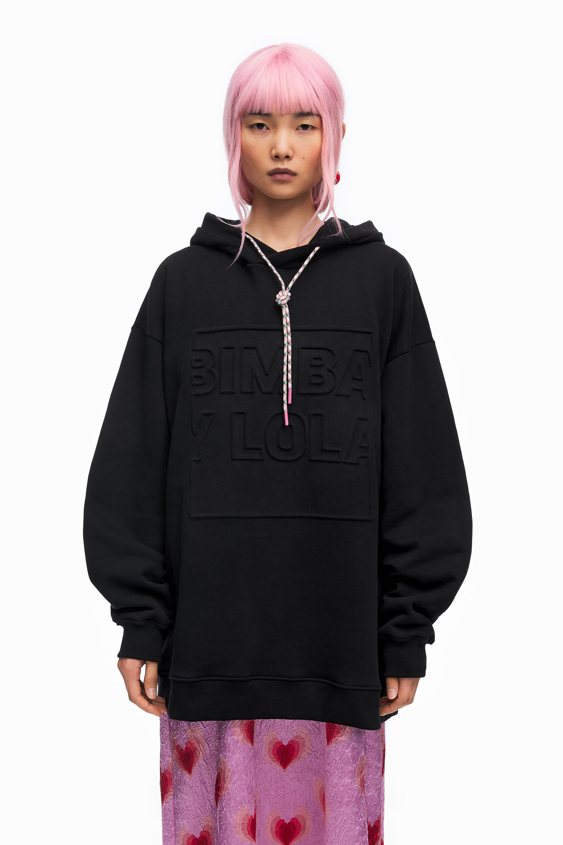 Sudadera logo negro