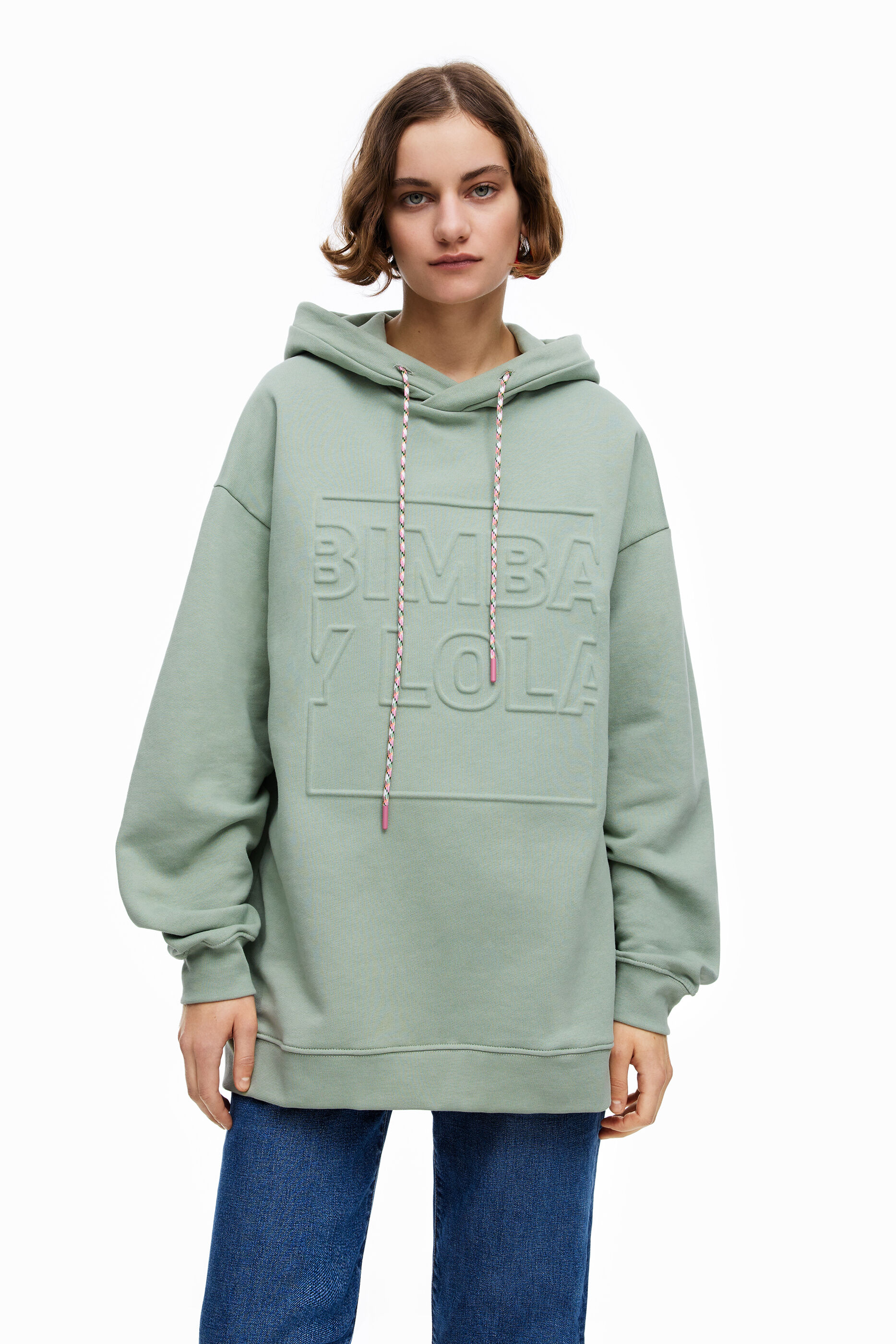 Sudadera logo menta
