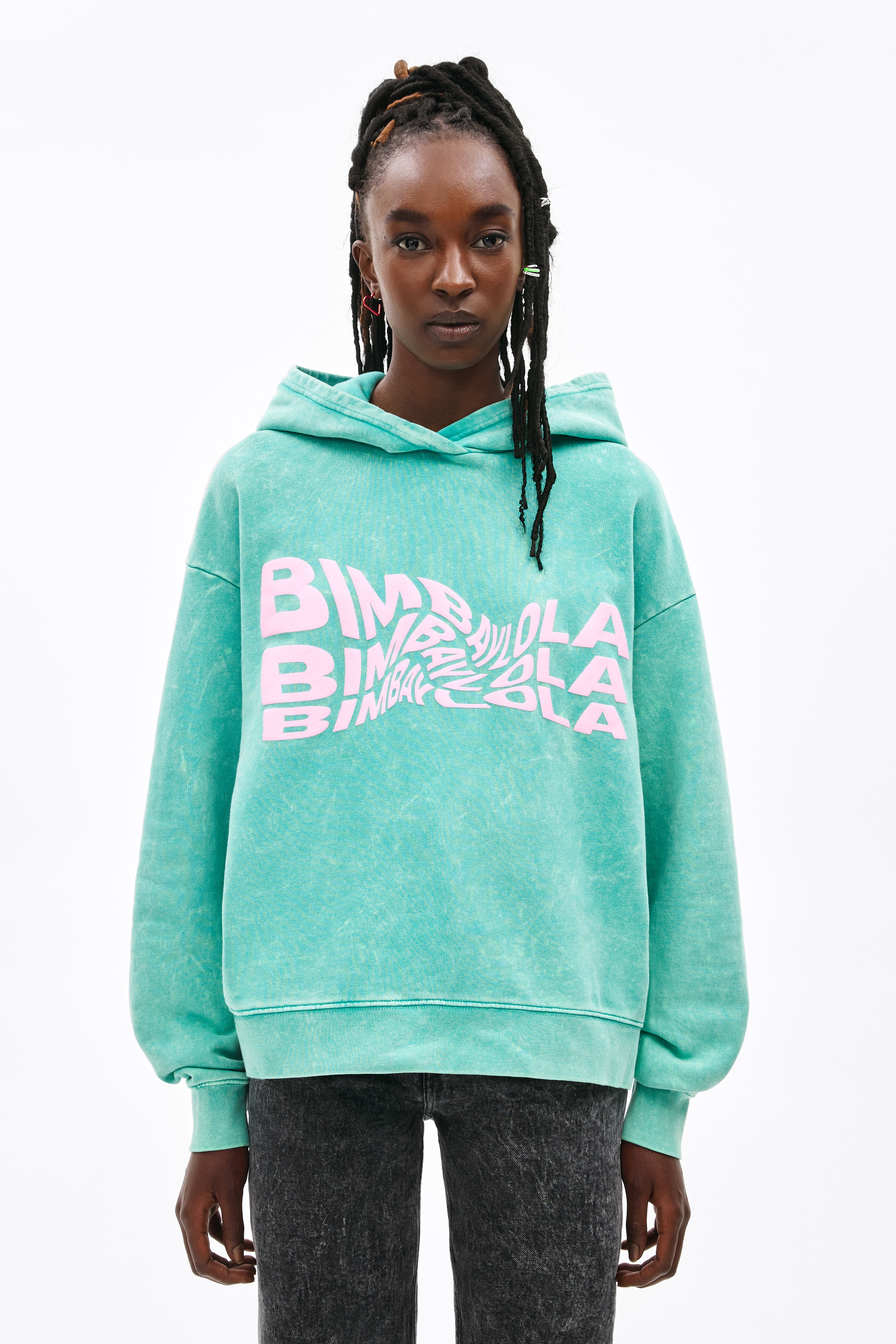 Sudadera Logo-Waves verde