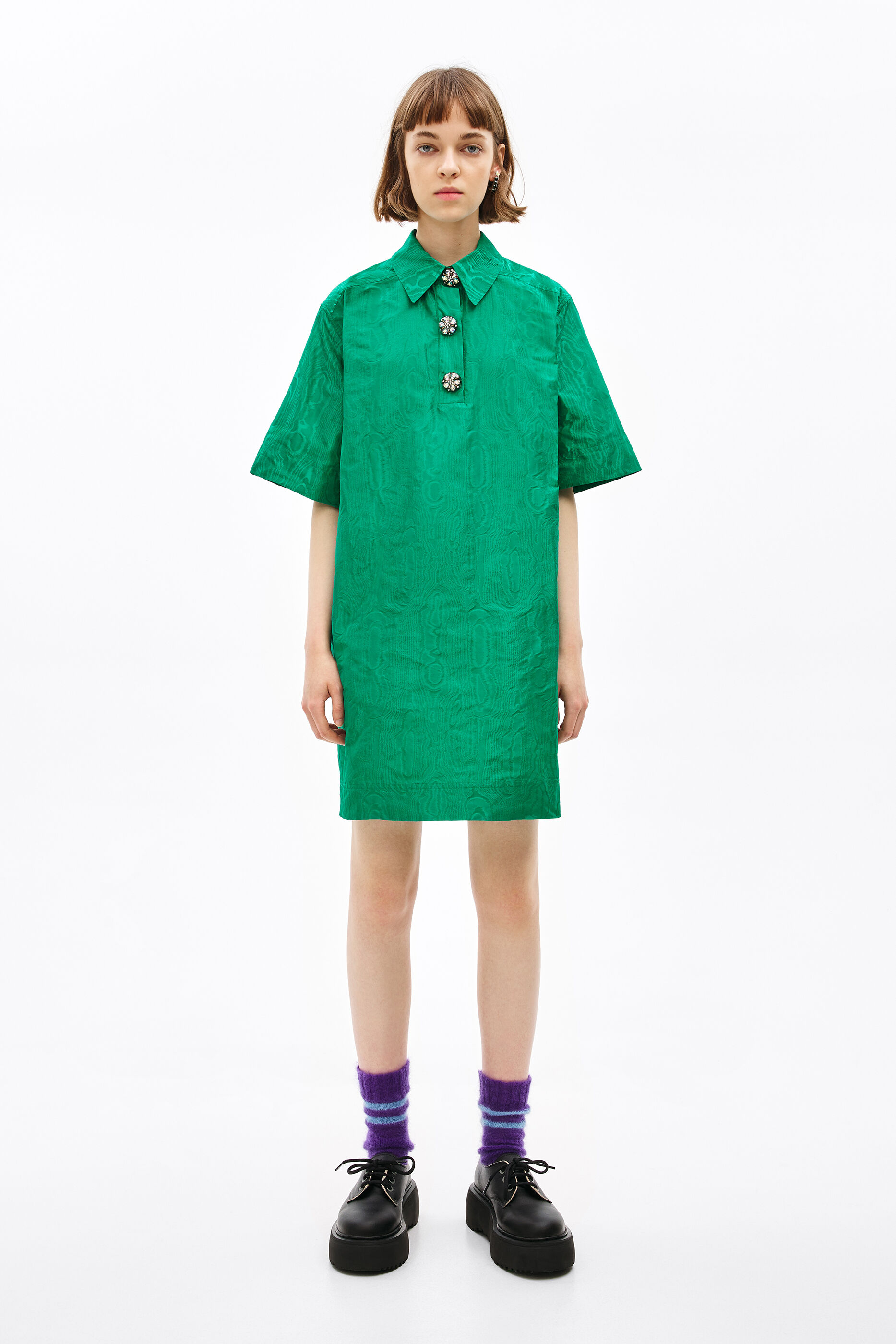 Vestido muaré verde