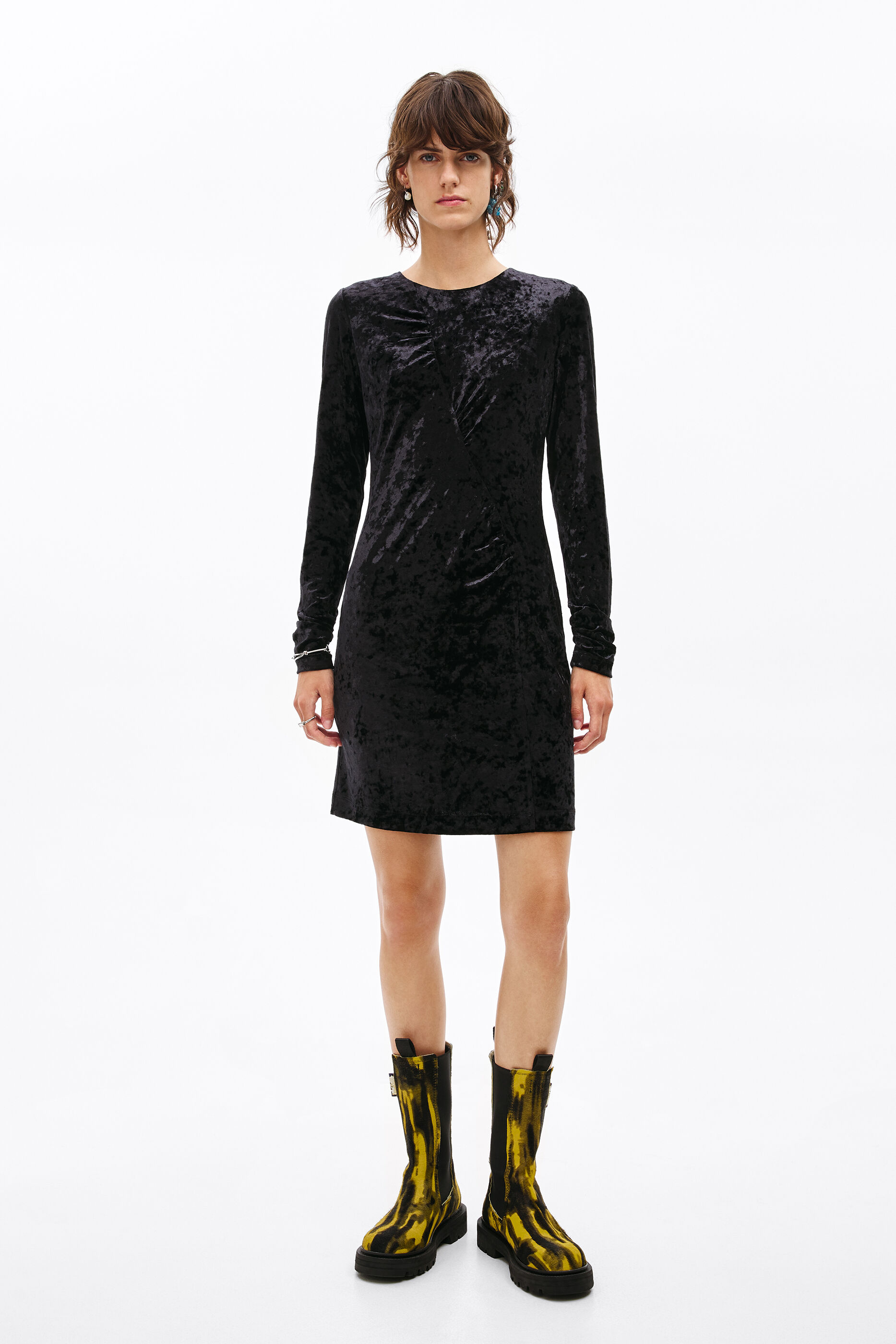 Vestido terciopelo negro