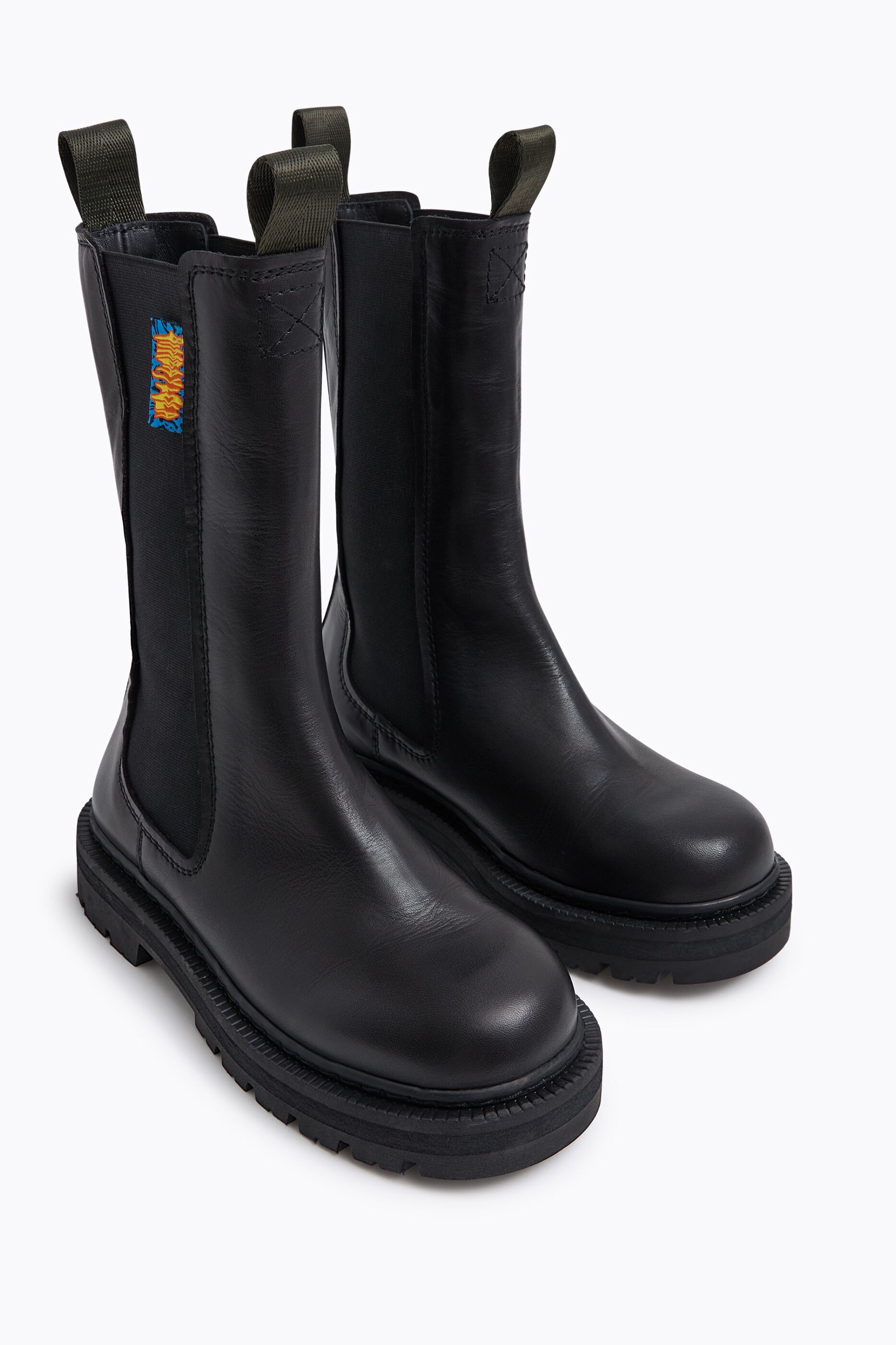 Botín Chelsea piel negra