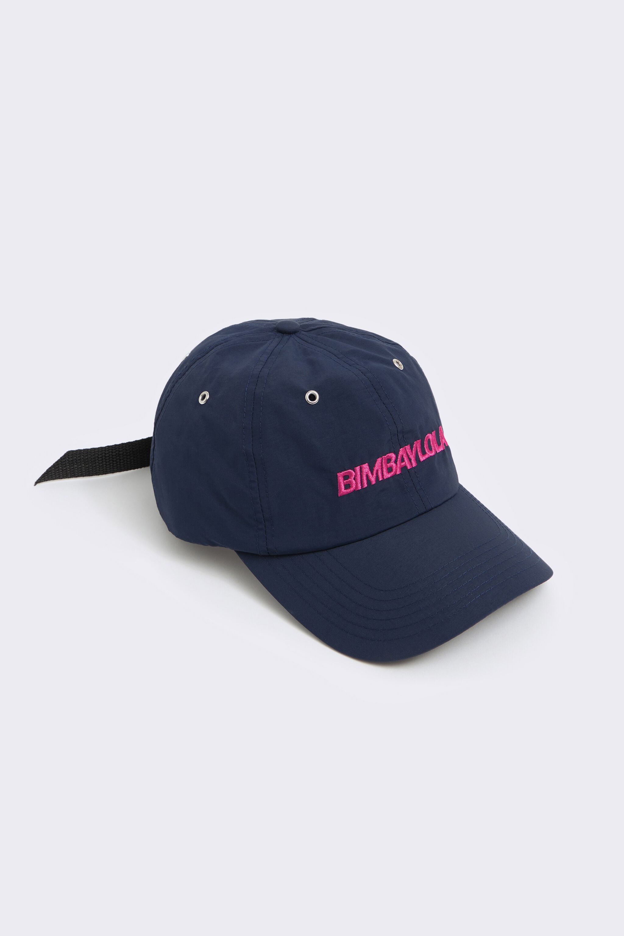Blue nylon cap