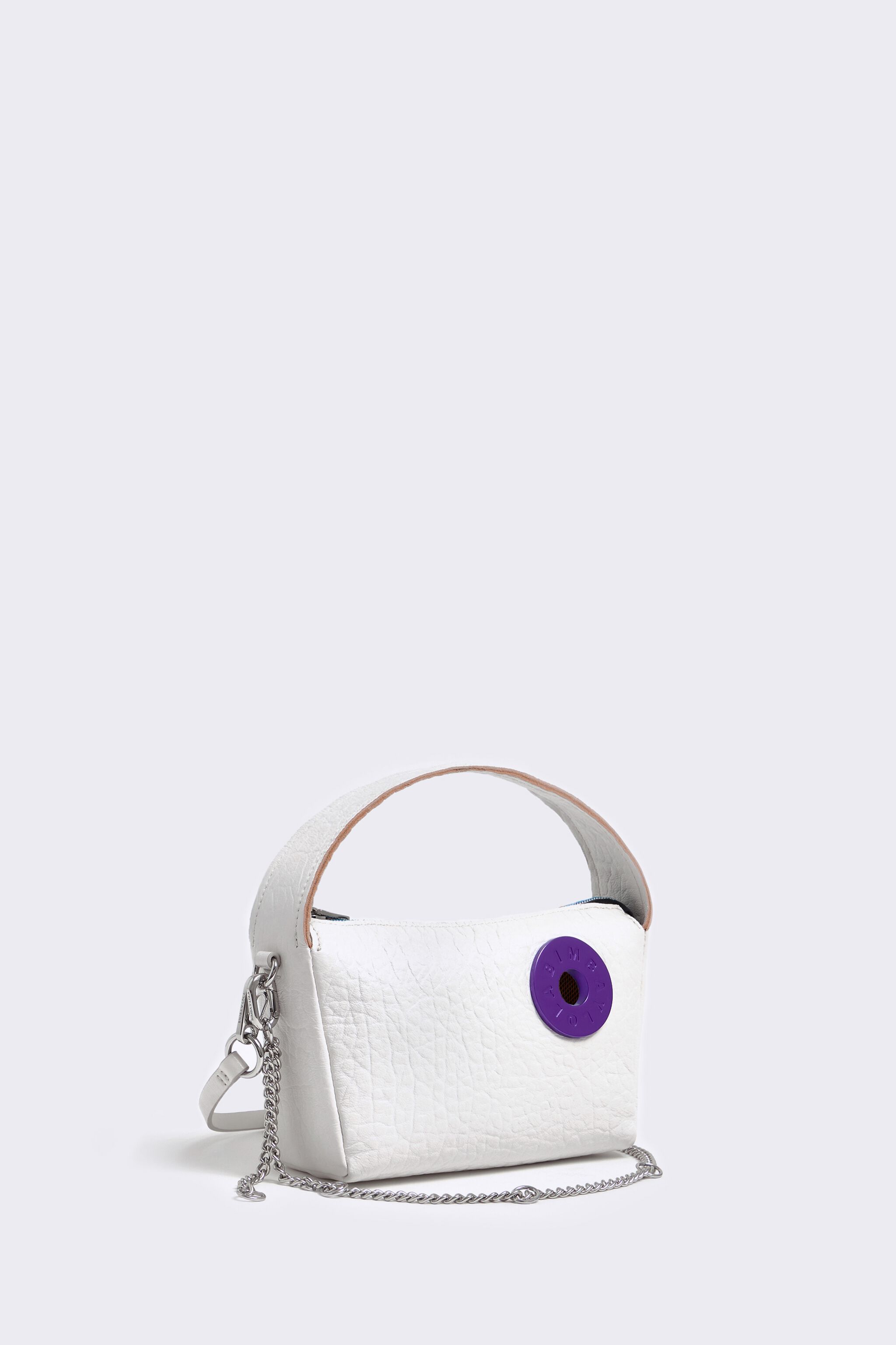 Bolso hobo S Logo-Chimo blanco