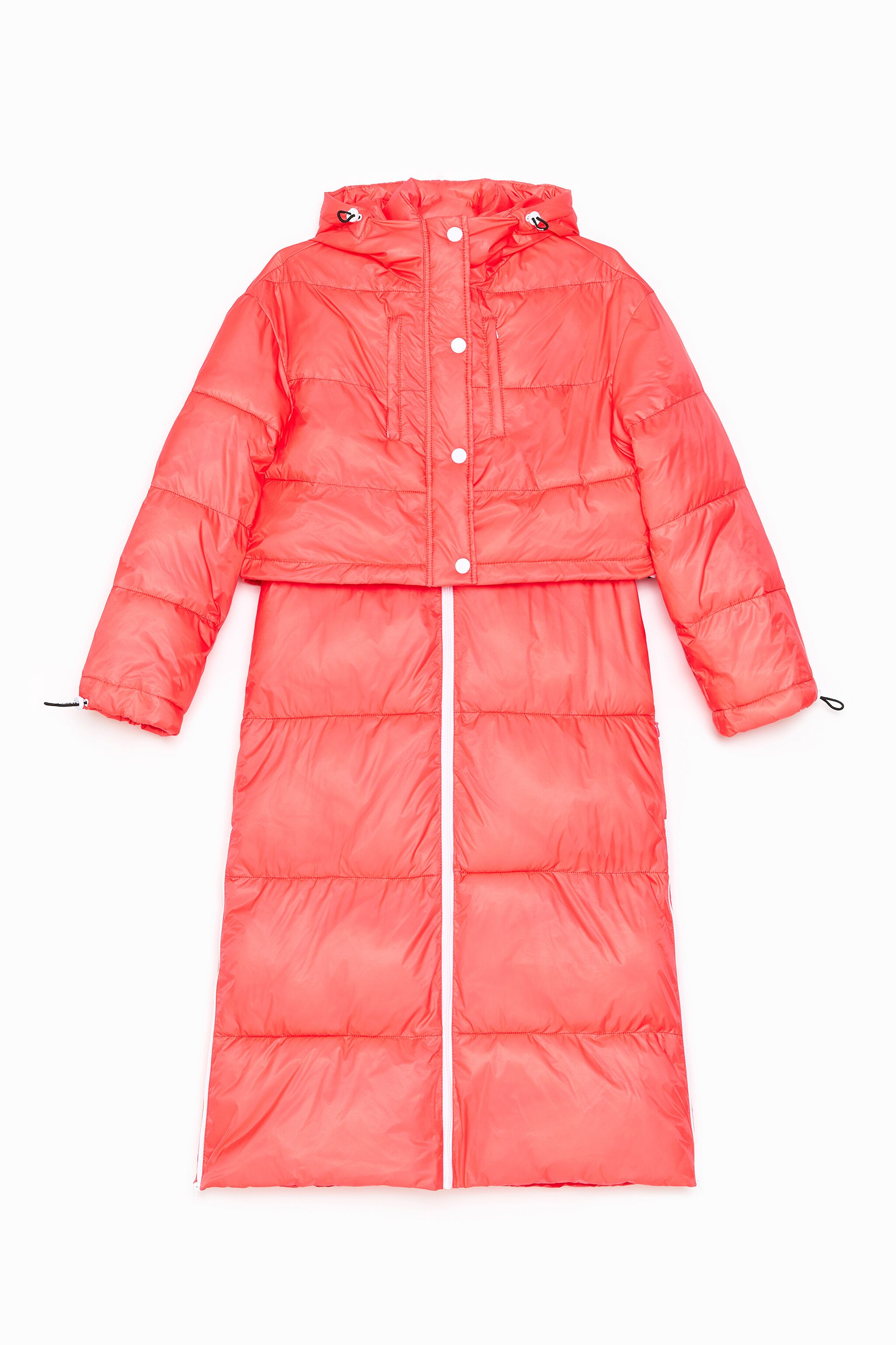 Plum&iacute;fero dos piezas coral