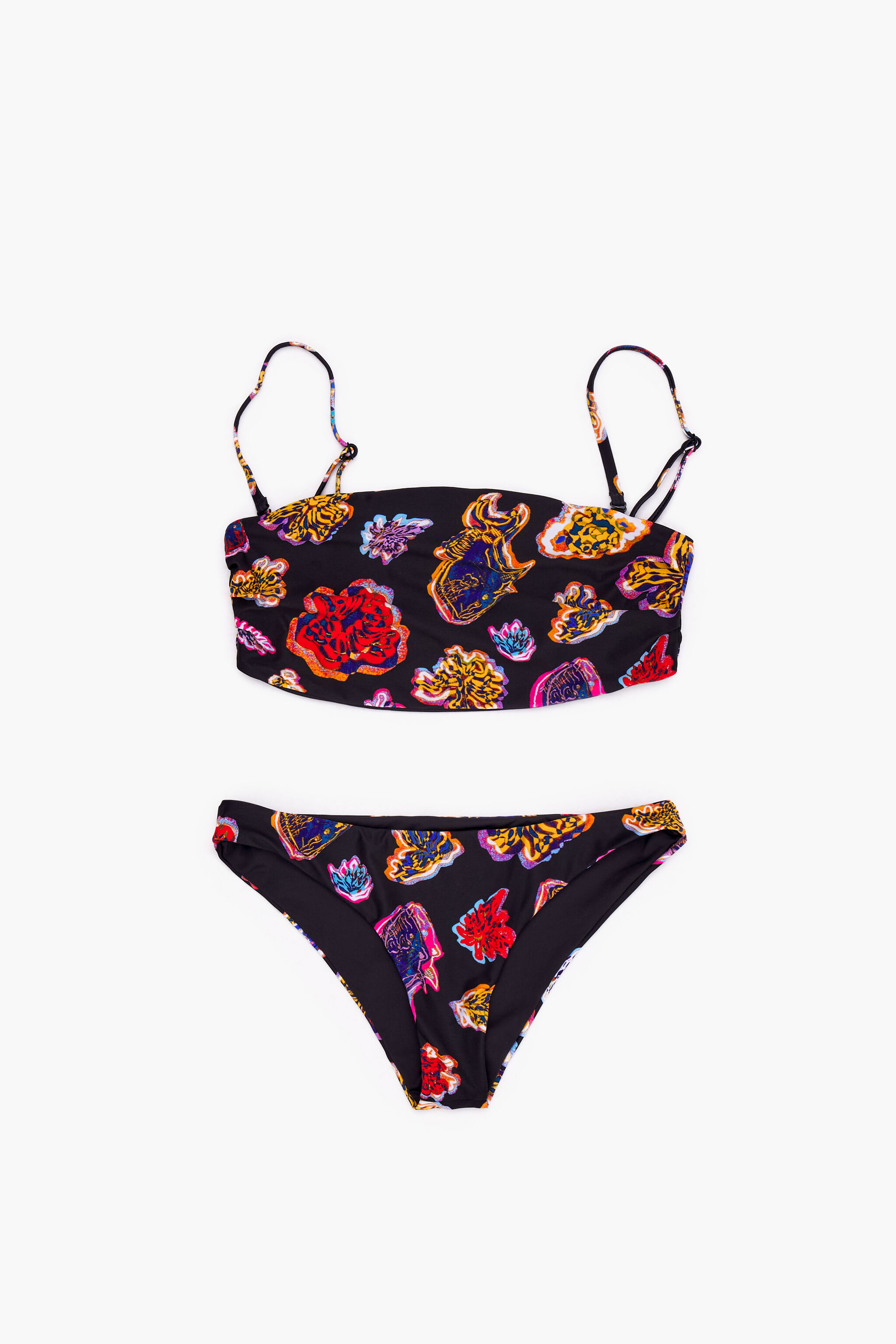 Black Fish Sea print bikini
